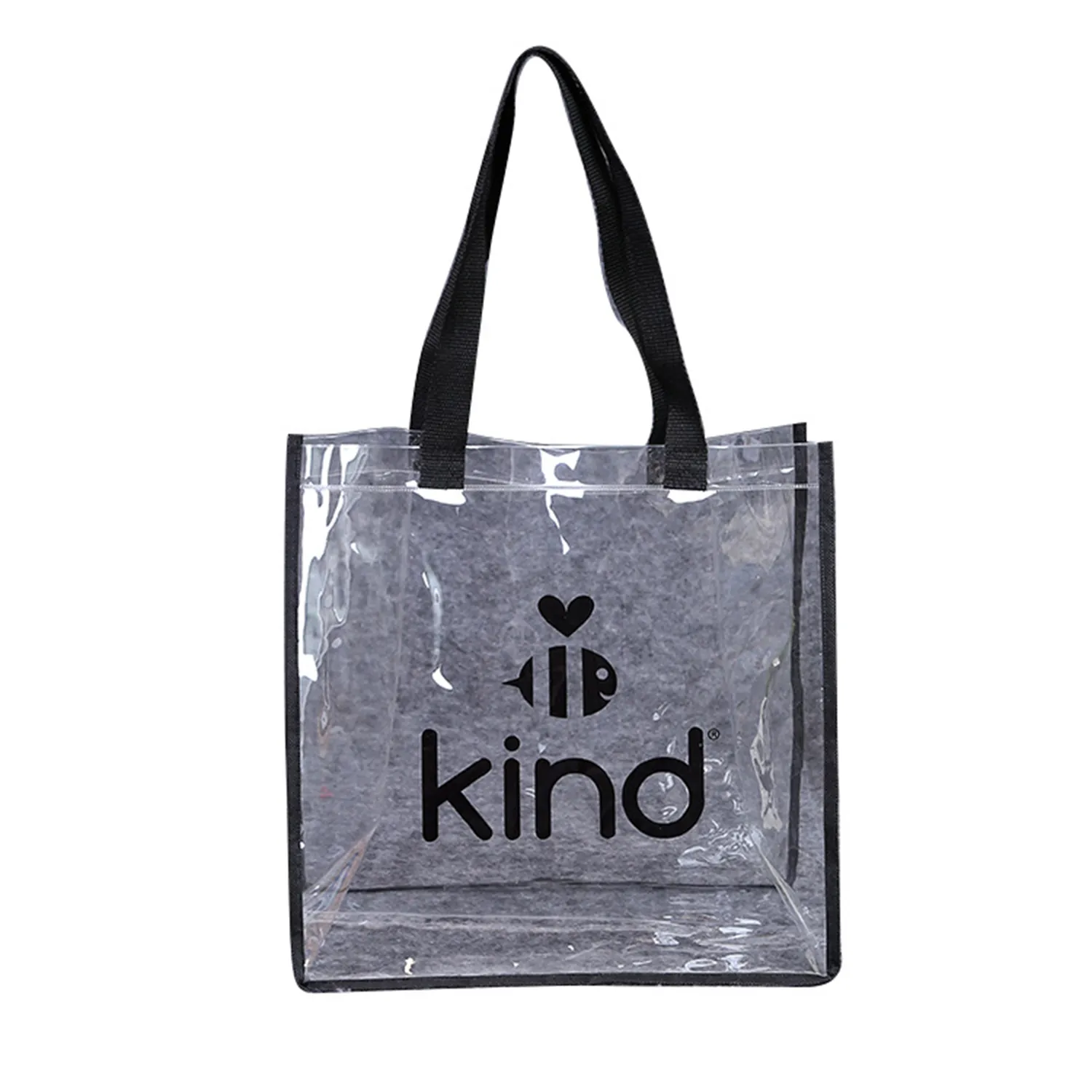 Clear PVC  Tote Bag, custom tote bag with logo imprint 3