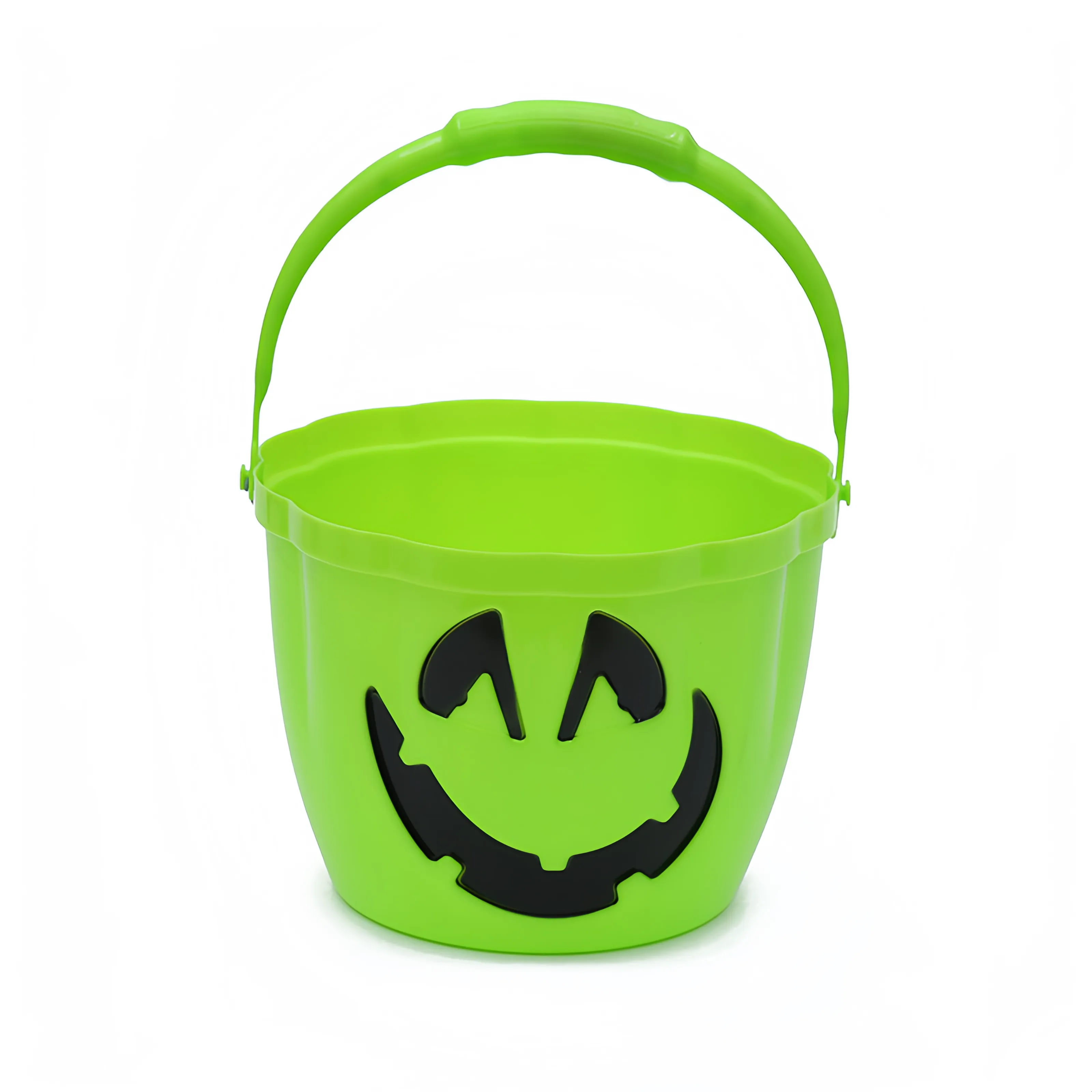 Plastic Halloween Hand-Held Luminous Pumpkin Bucket 1