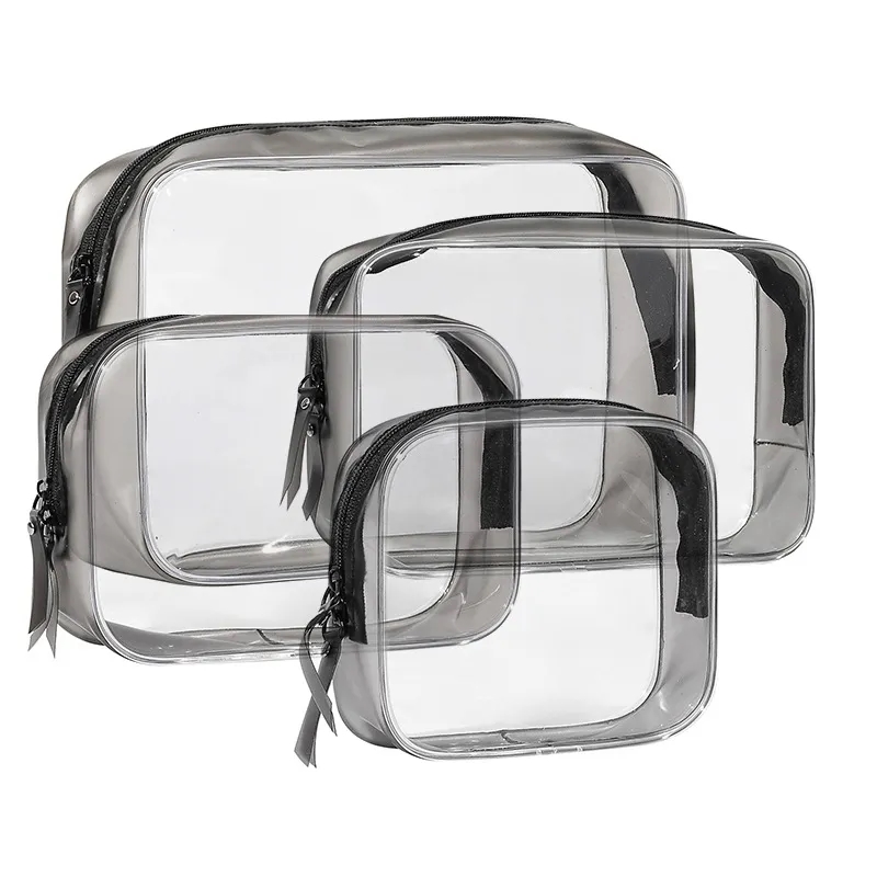 PVC Waterproof Transparent Portable Makeup Organizer Bag 5