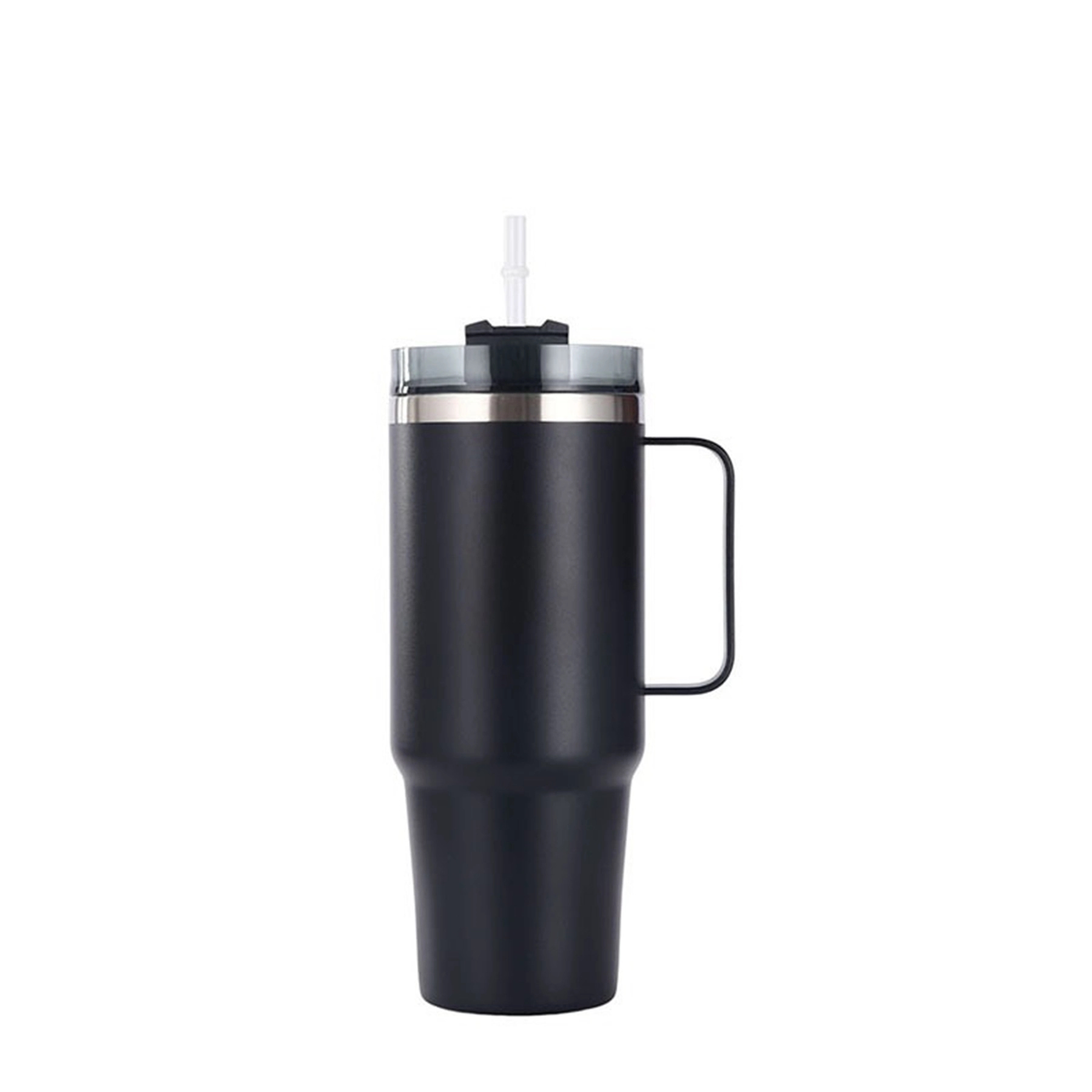 30 Oz. Double Wall Vacuum Mug with Handle & Straw 7