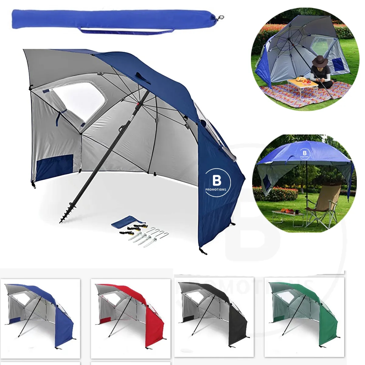 Outdoor Beach Portable Angled Shade Canopy Shelter Umbrella 2