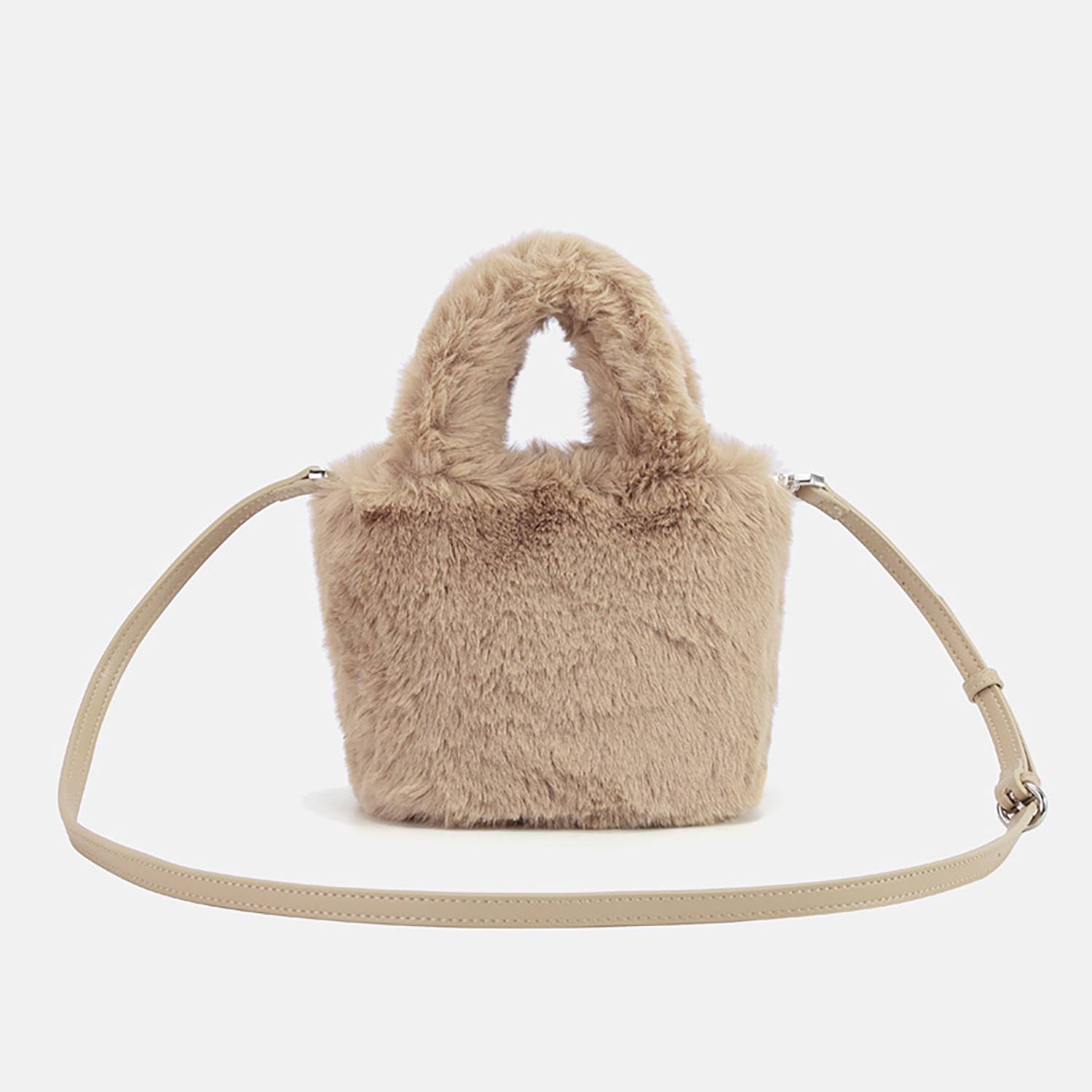 Fleece Furry Bucket bag 6