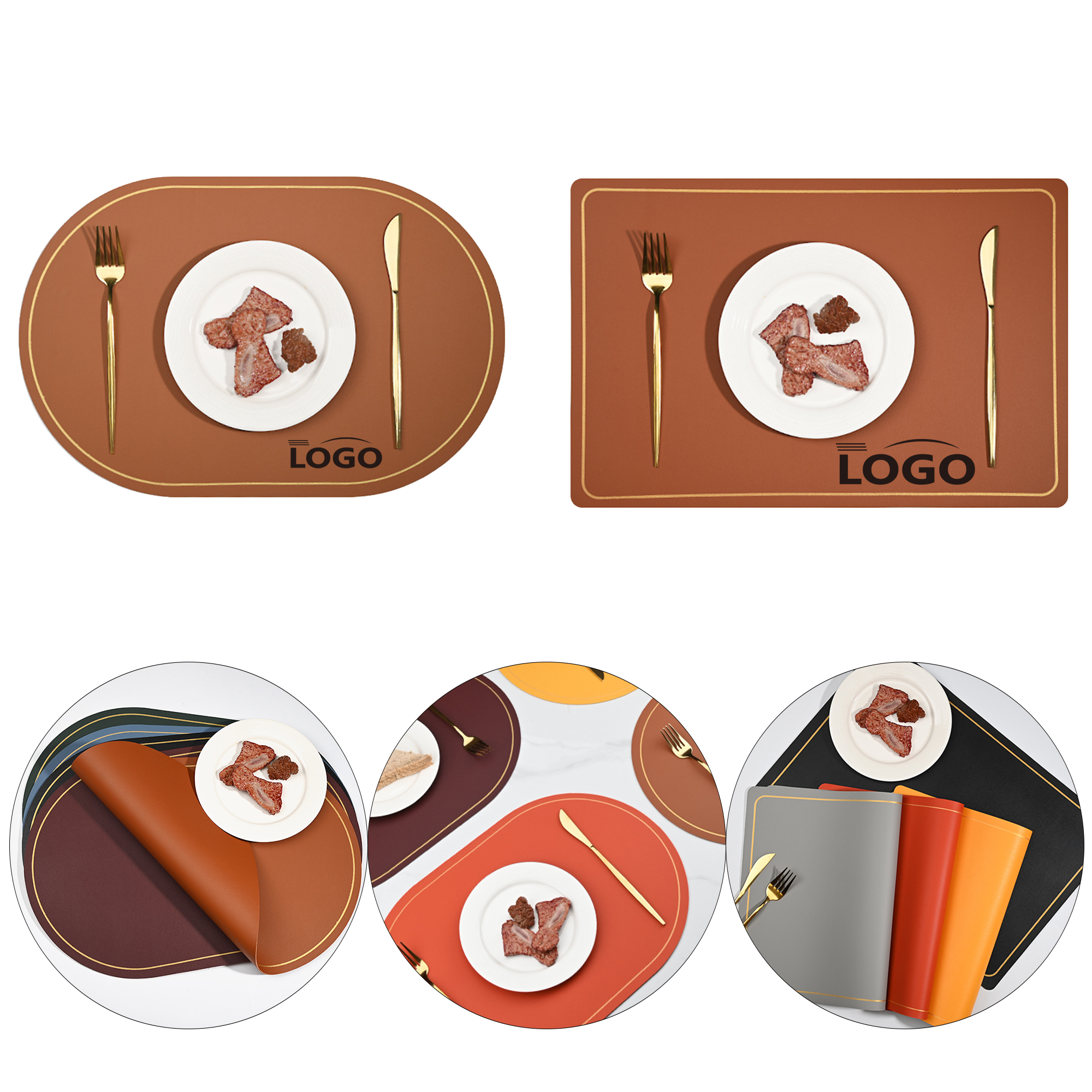 Leather Place Mat Dining 2