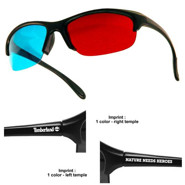 3D Glasses - Plastic Pro-X - Red/Cyan Lenses - Custom Imprint 2