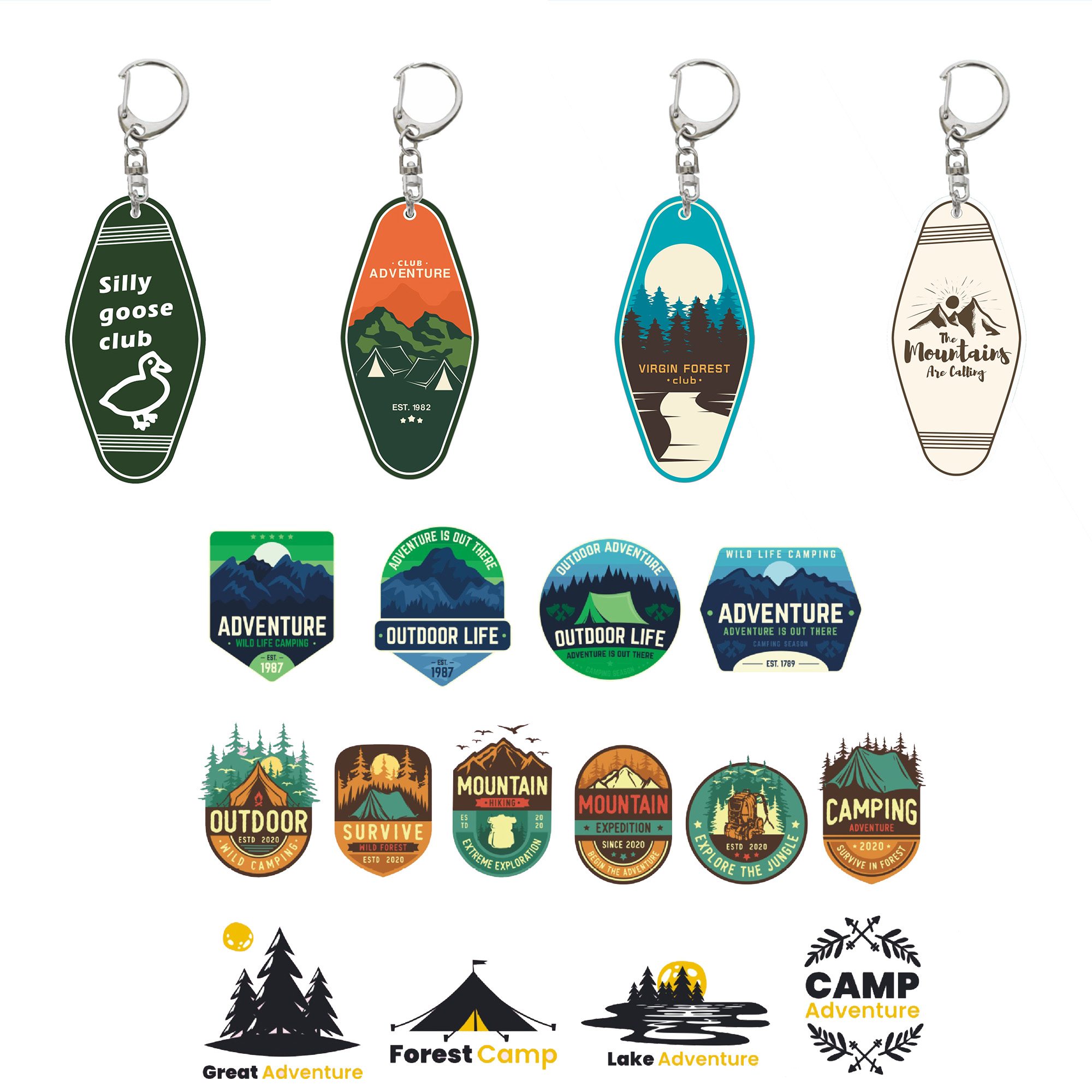 Full Color Acrylic Keychain For Hotel Room 2