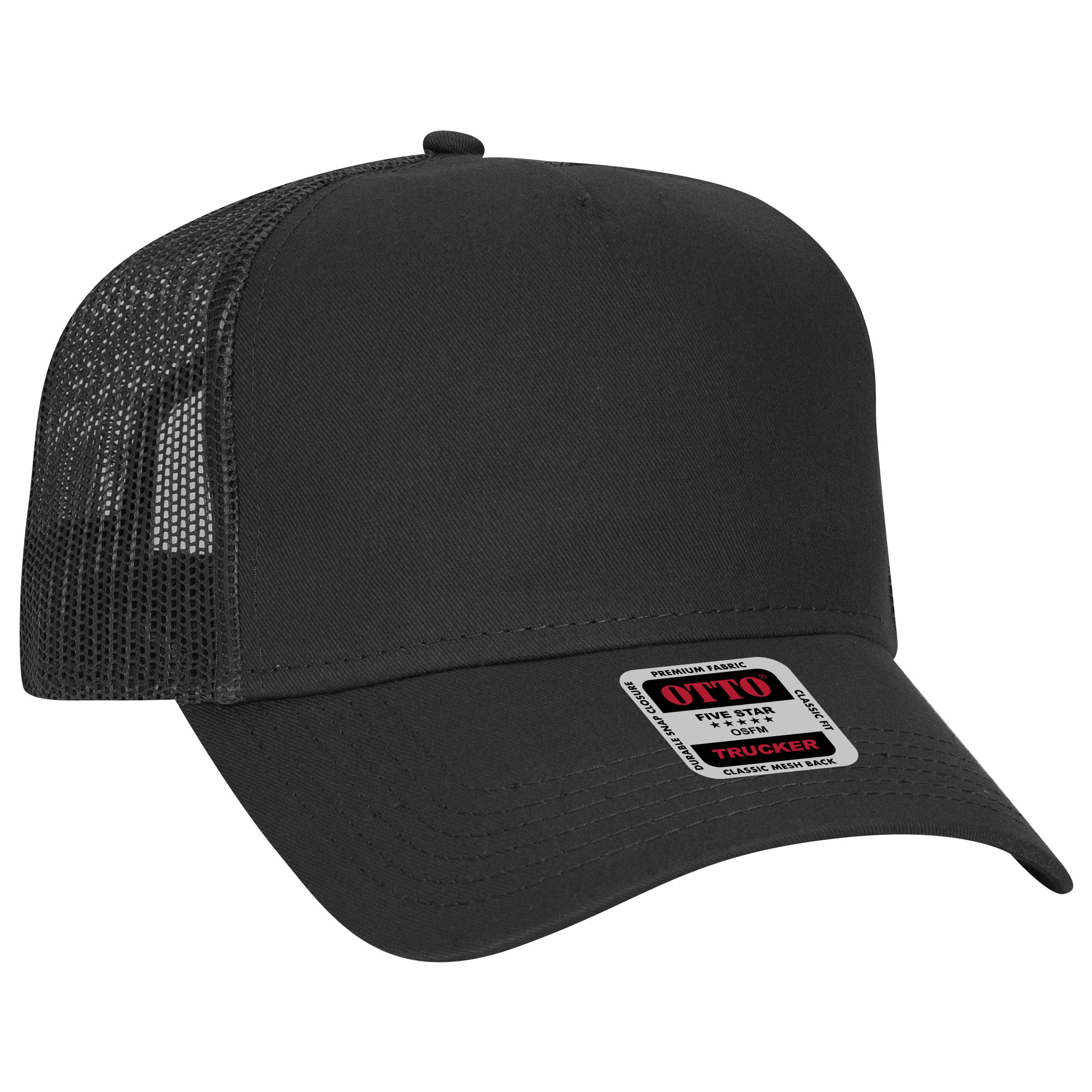 OTTO CAP® 5 Panel Low Profile Mesh Back Trucker Hat 21