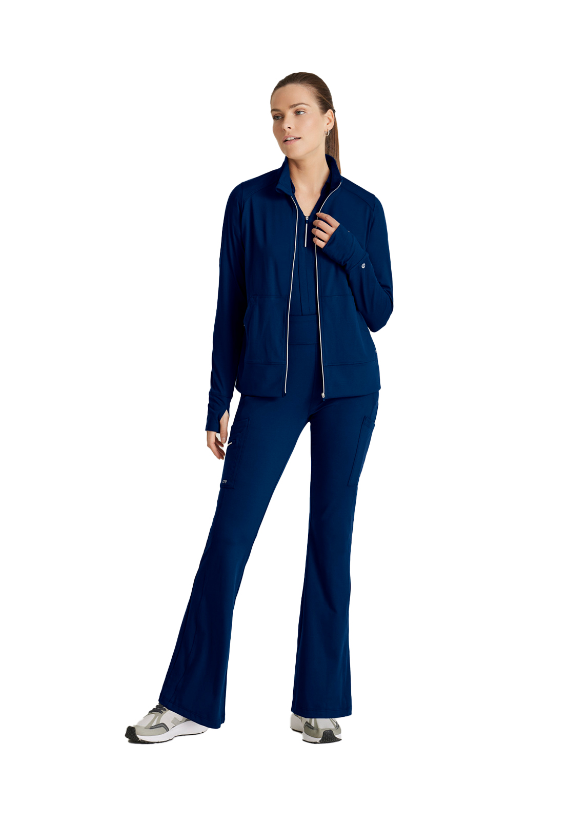 Barco One Performance Knit - Women's Two-Pocket Arena Warm-Up Scrub Jacket 9