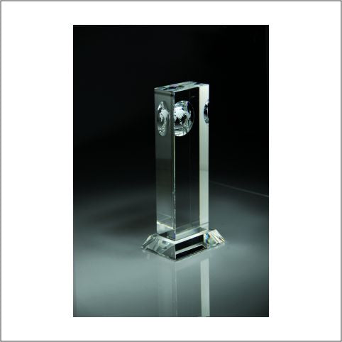Optical Crystal Globe Column Award 1