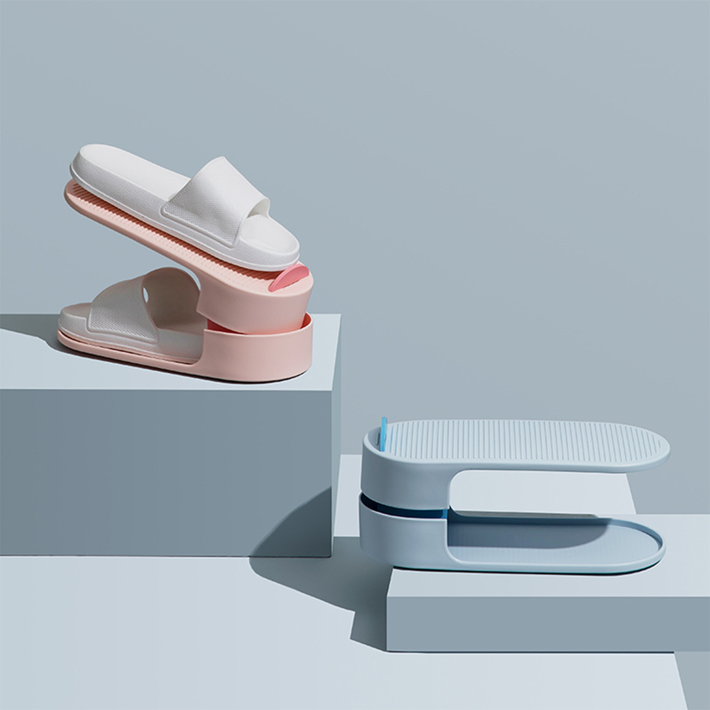 Polypropylene Adjustable Space Saving Shoe Holder 9