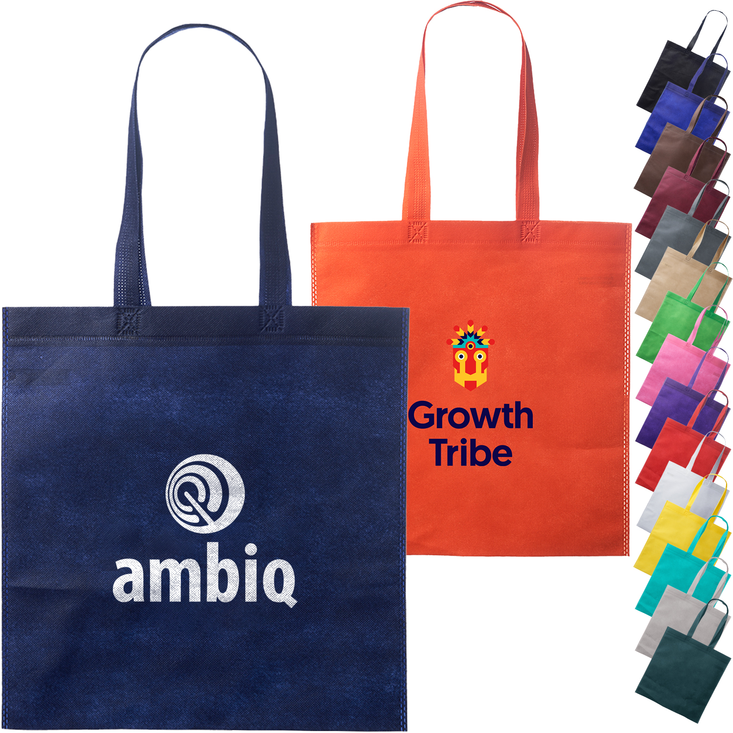 Non-woven Shopping Tote Bag USA Decorated (13.5" x 14.5") 1