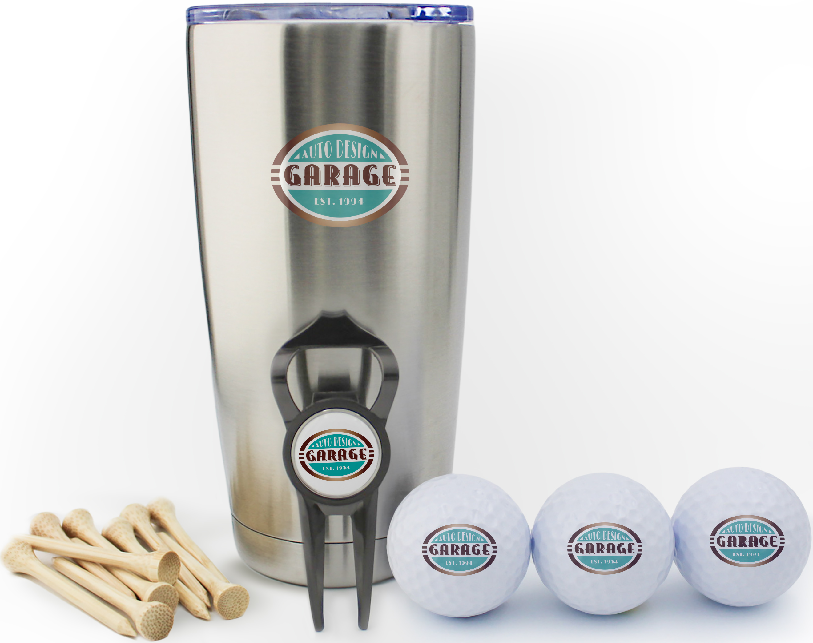 Geo Divot Tool/Bottle Opener Tournament Tumbler 1