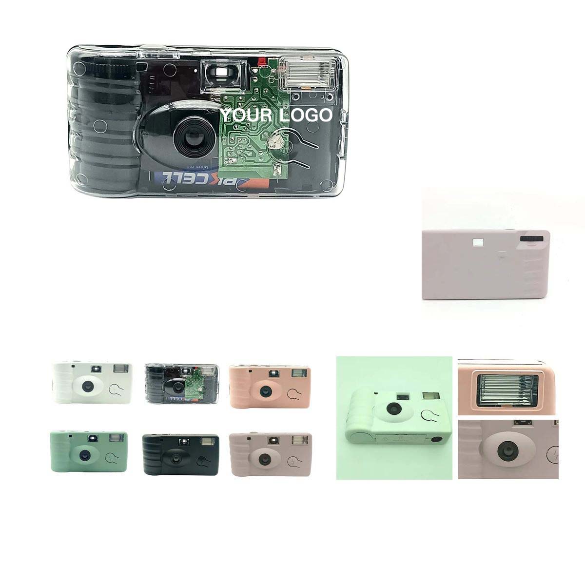 Polystyrene Disposable Camera with Flash Function 2