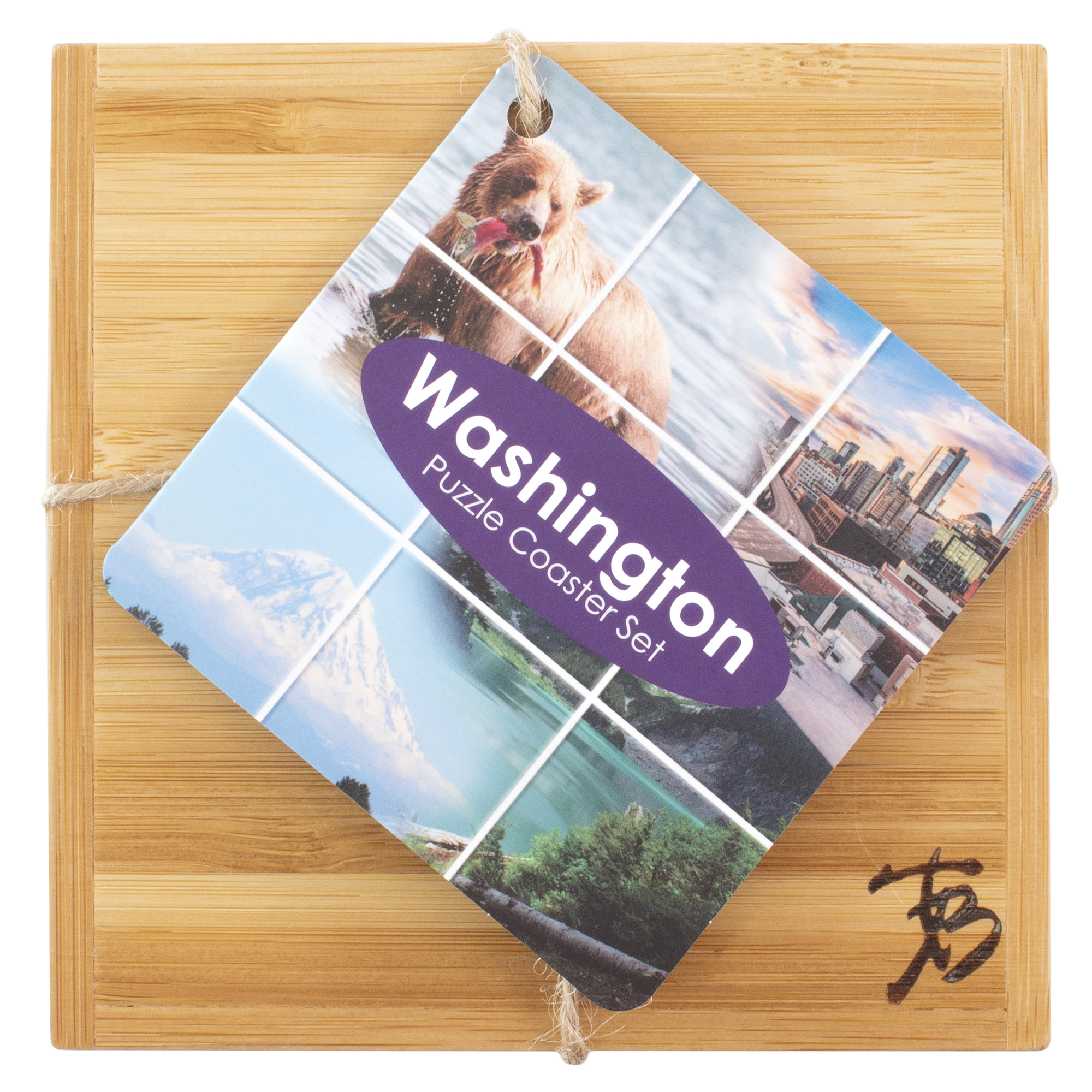 Washington Puzzle Coaster Set 2