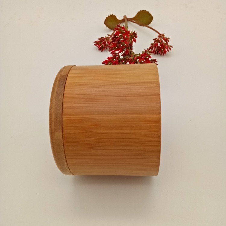 Bamboo Storage Box, with Magnetic Swivel Lid 4