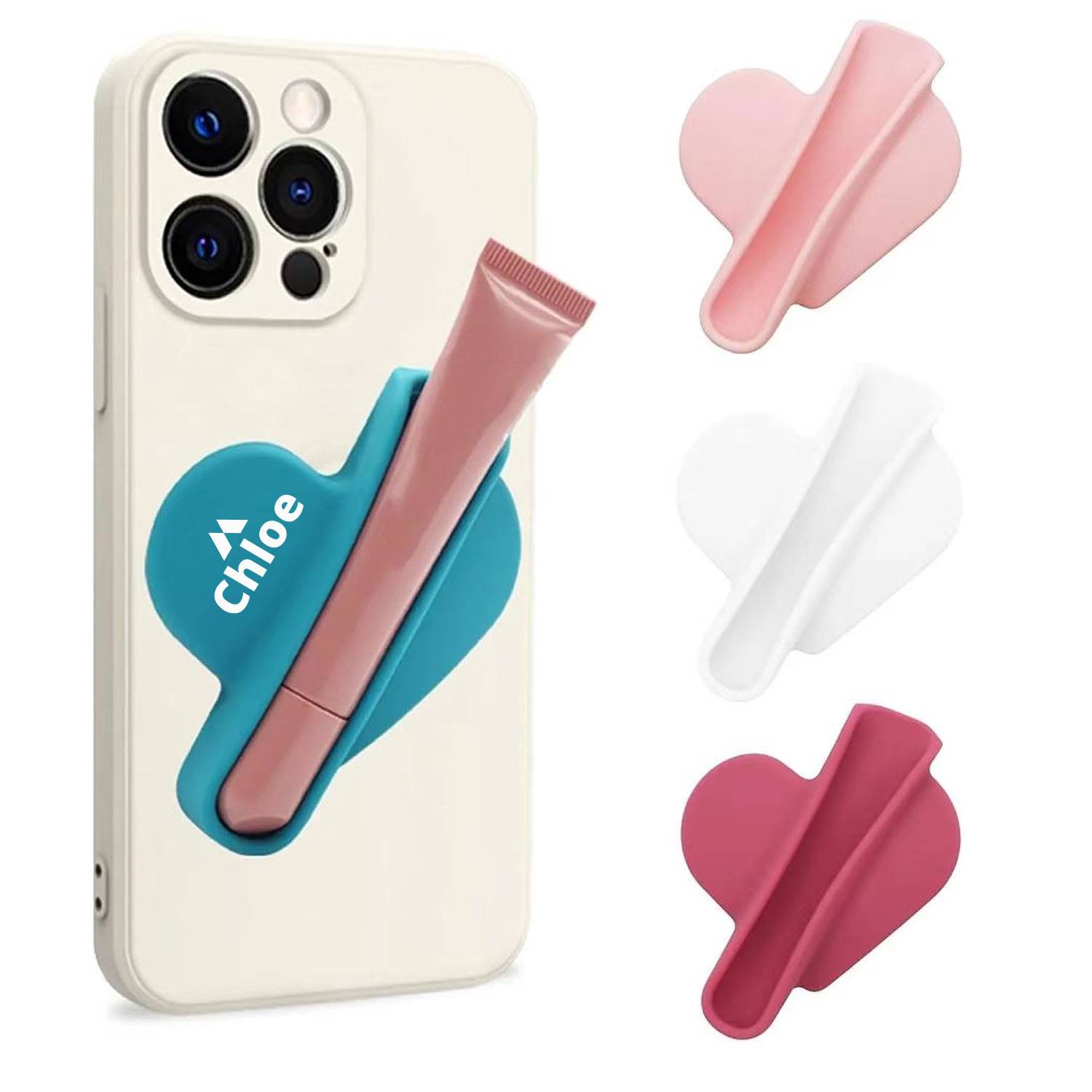 Portable lipstick silicone holder