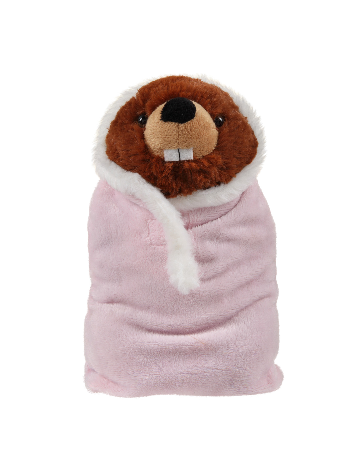 soft plush Beaver in sleeping bag 1