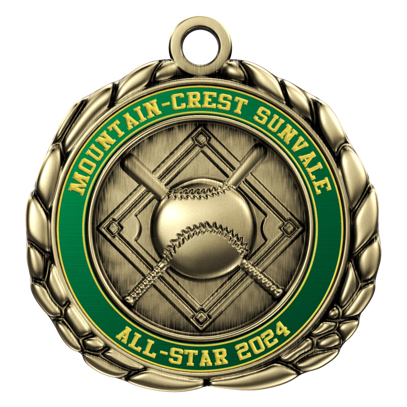 Express Vibraprint™ Baseball Quali-Craft Medallion (2-1/2") 1