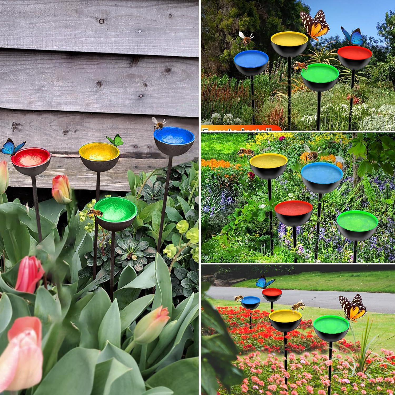 Bee Watering Stations Bee Cups for Garden 2