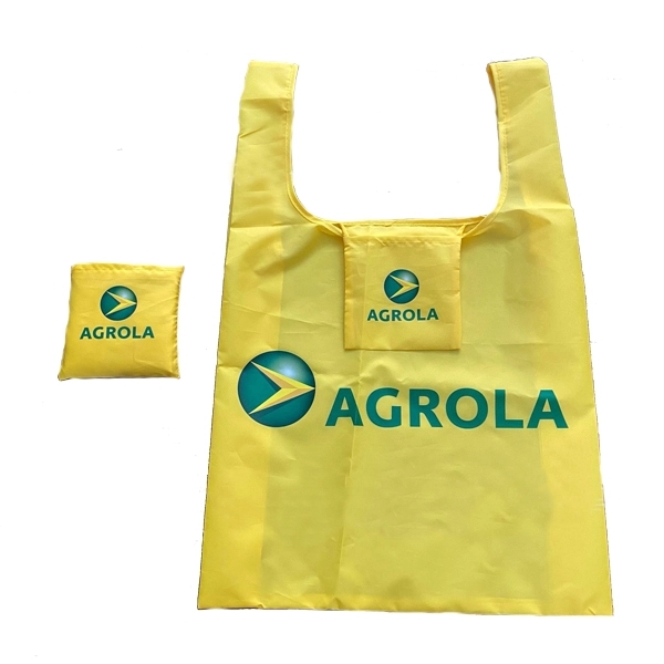 Reusable Collapsible Folding Grocery Bag, custom tote bag with logo imprint 6