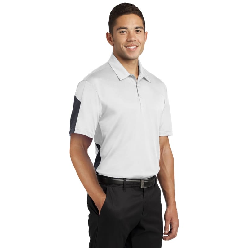 Sport-Tek PosiCharge Active Textured Colorblock Polo. 5