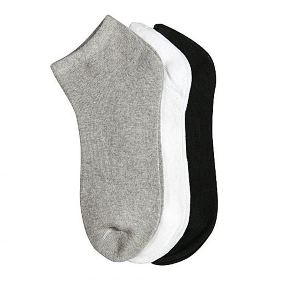 Toddlers' Ankle Socks - Gray/Black/White Size 2-3 years 1