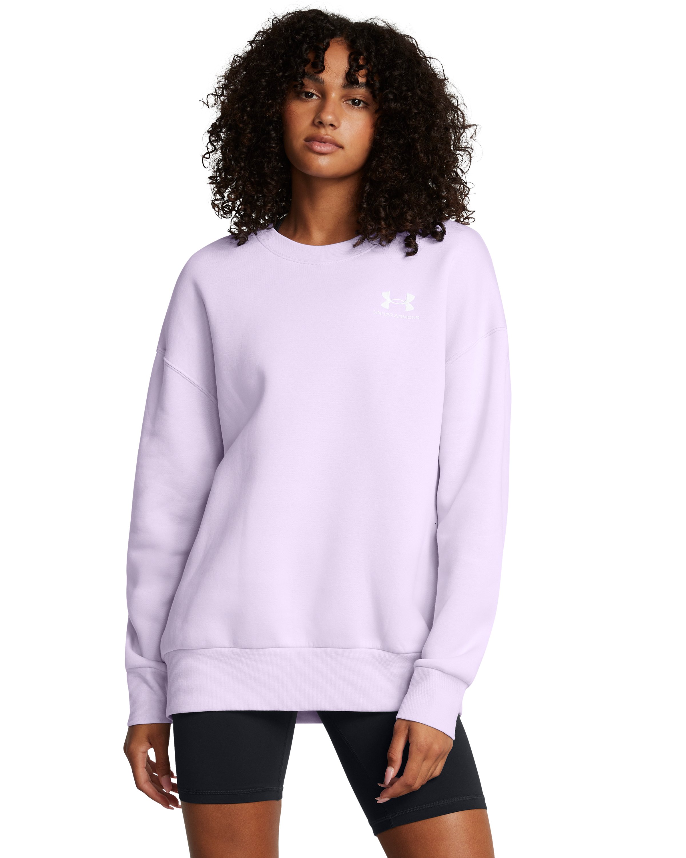 UA Icon Fleece Women's Oversized Crew 3