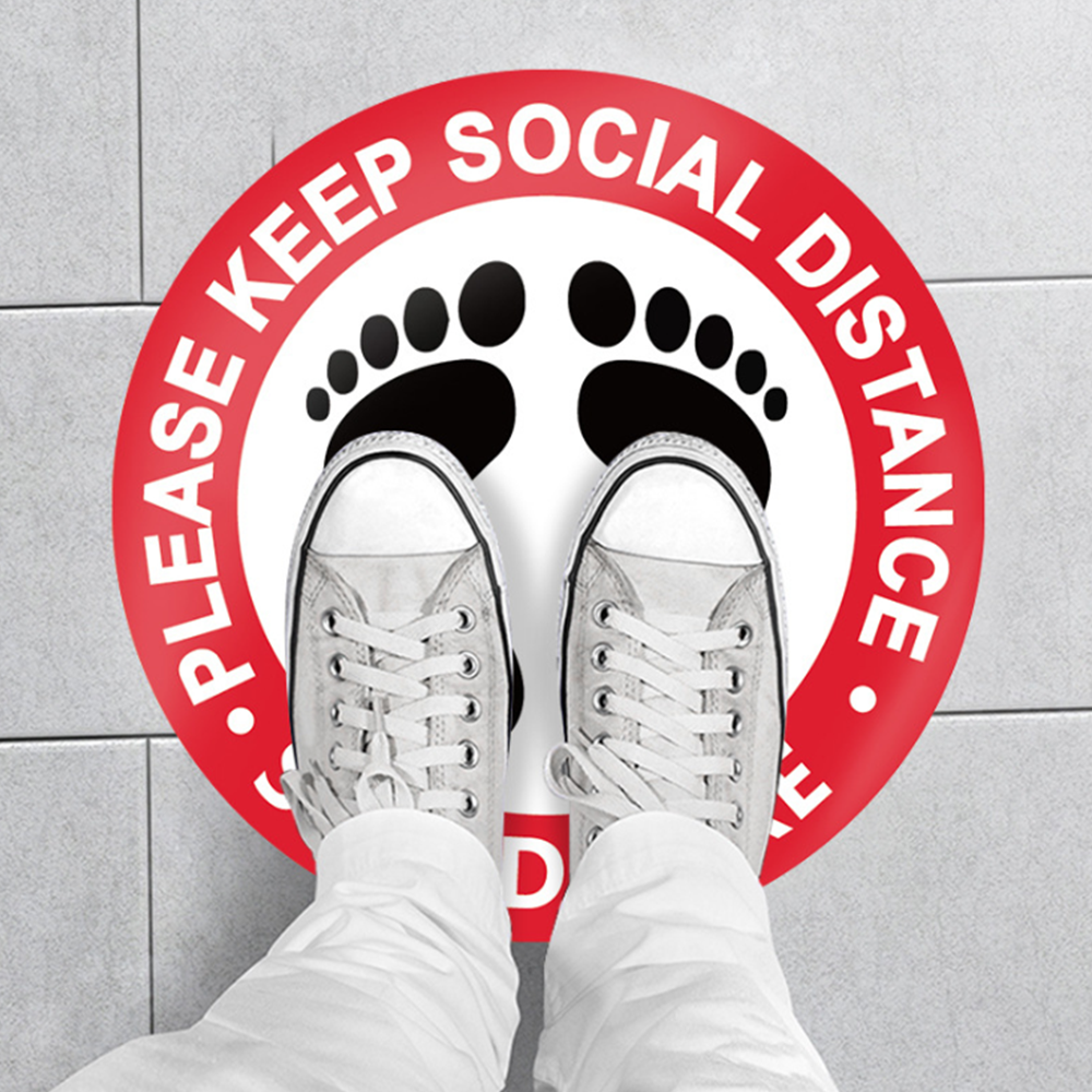 Social Distancing Floor Decal Stickers - 0.46mm thickness 8