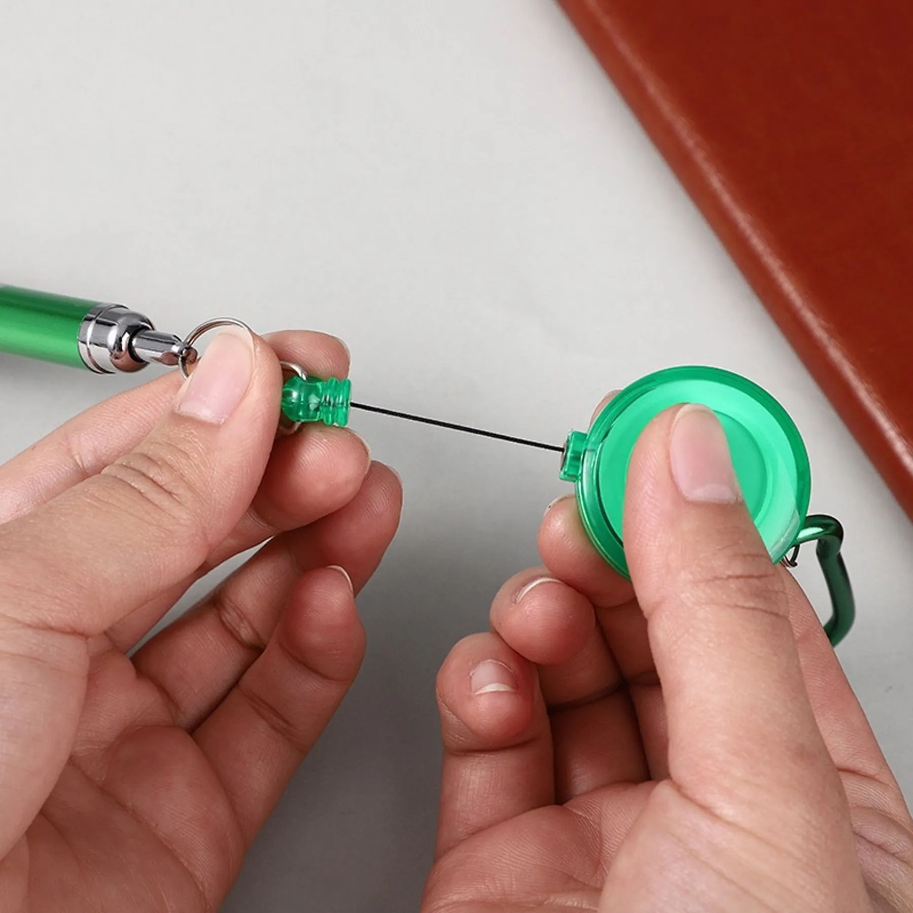 Retractable Metal Aluminum Rod Ballpoint Pen 1