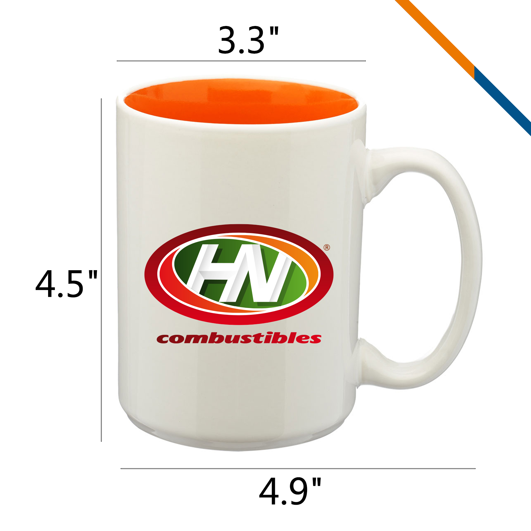 Faye Ceramic Mug - 15 OZ. 2