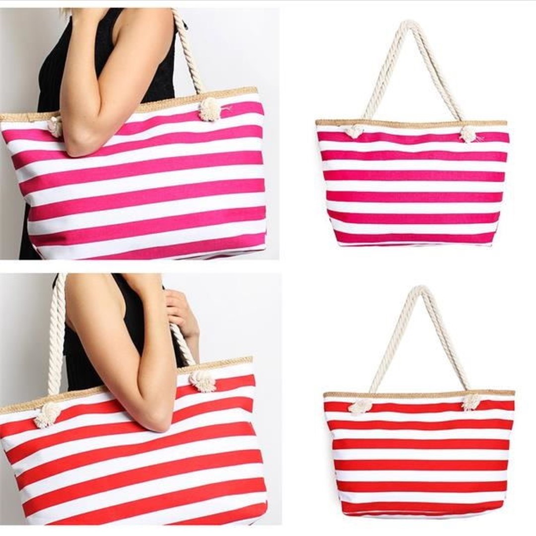 Beach Canvas Boat Tote, custom tote bag with logo imprint 2