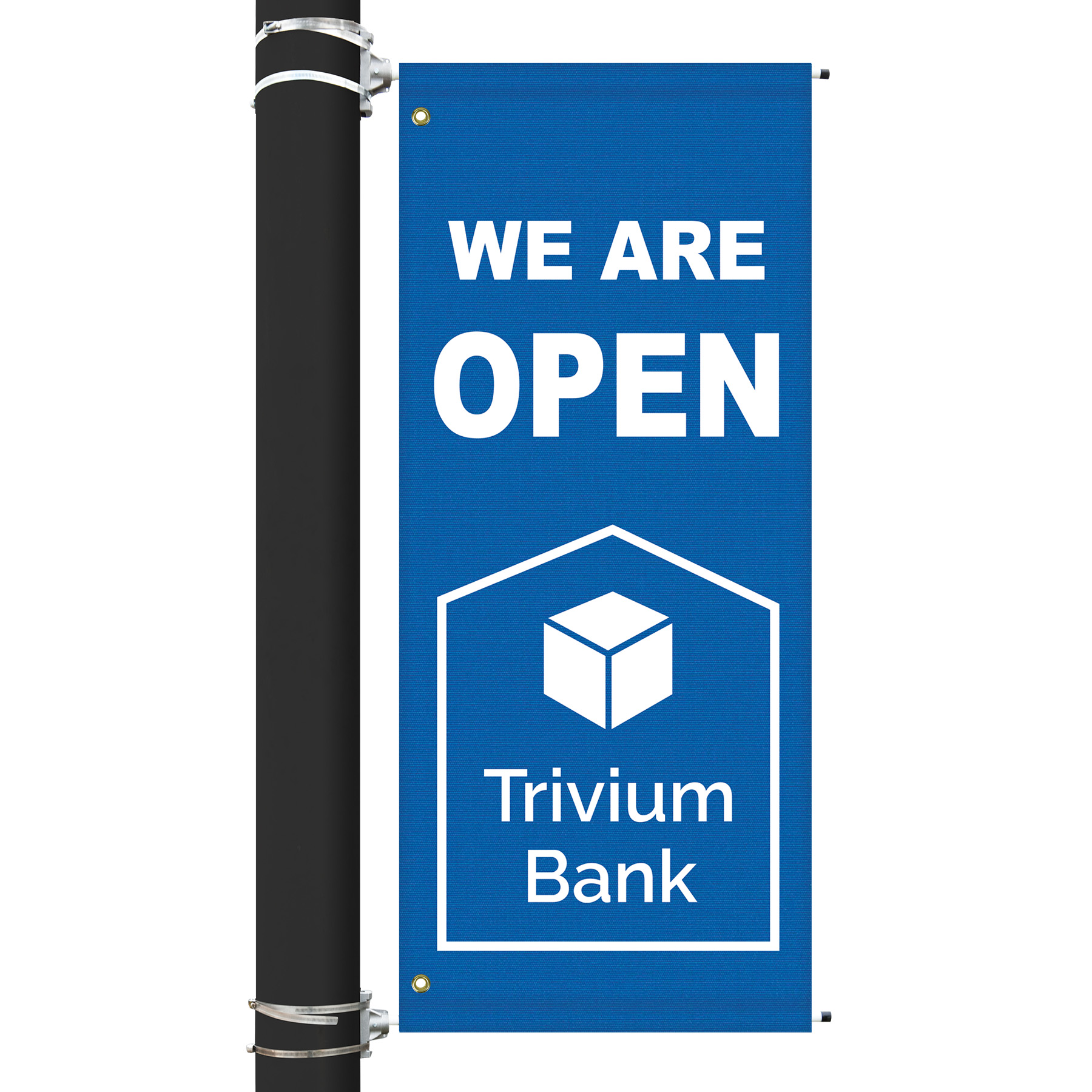 54" x 22" Custom Sunbrella™ Avenue Banner-1 Color Imprint 4