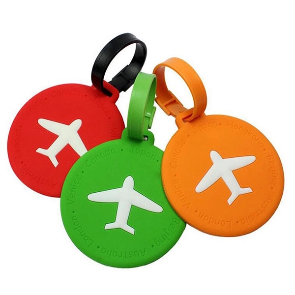Round Soft PVC Luggage Tag 5