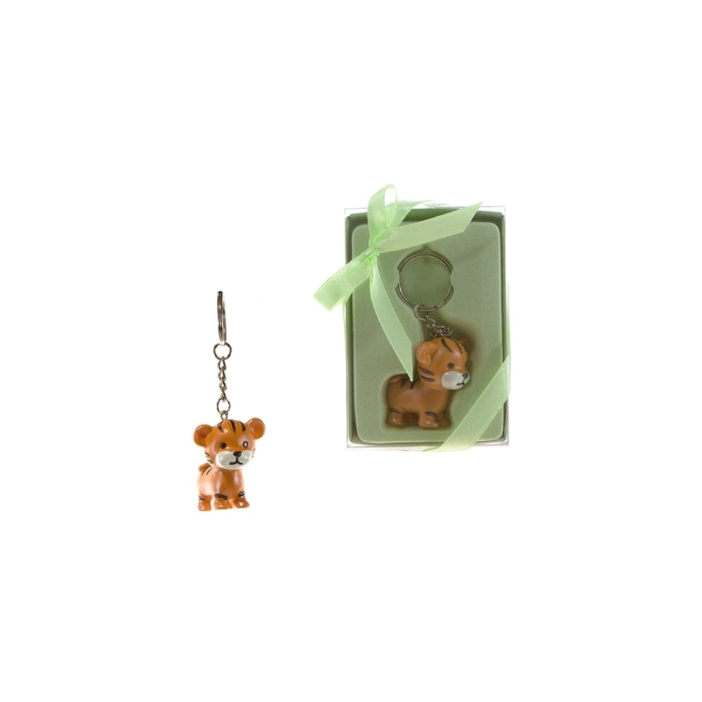 Baby Tiger Key Chains - Gift Box Ribbon 1
