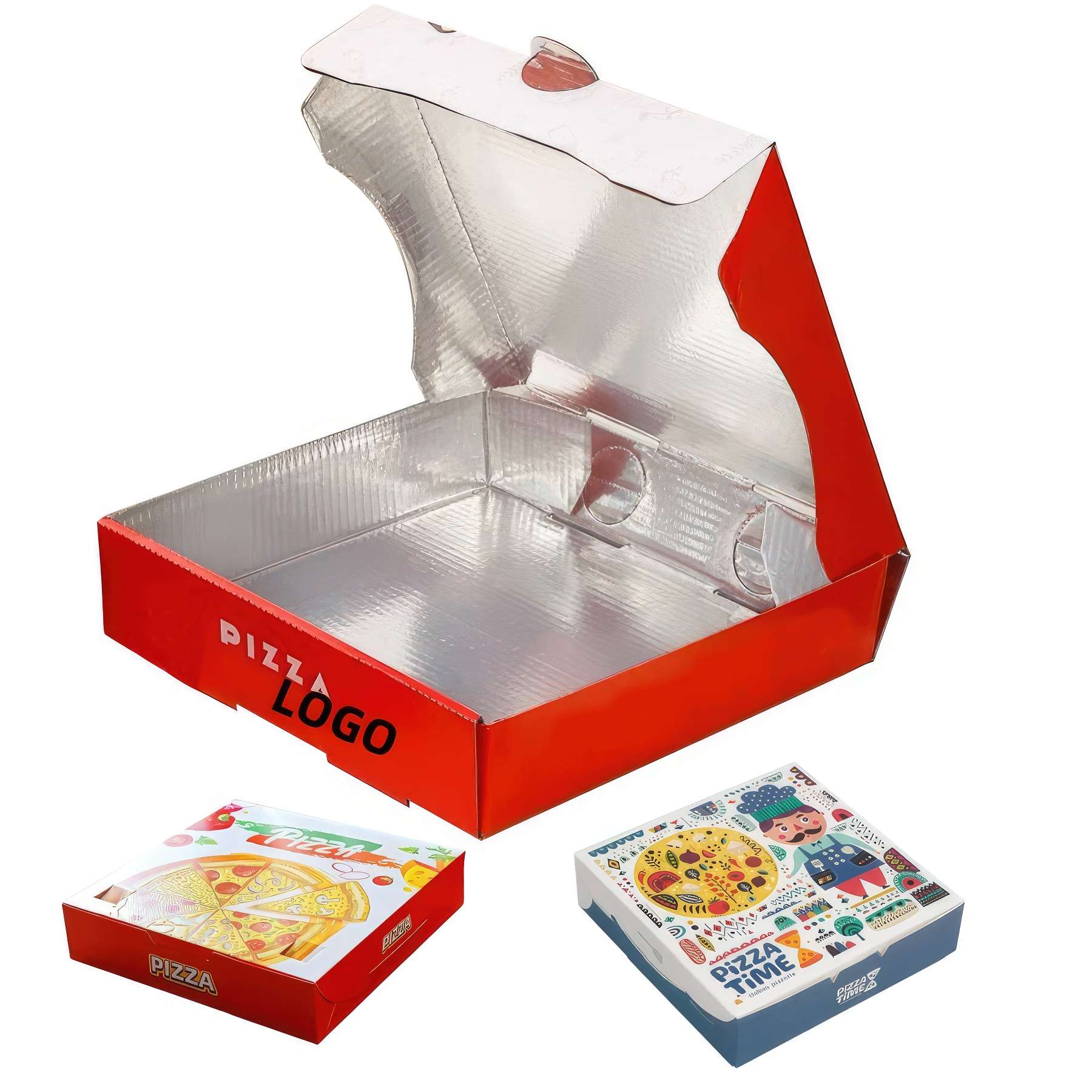 Aluminum Foil Pizza Box Customization 2