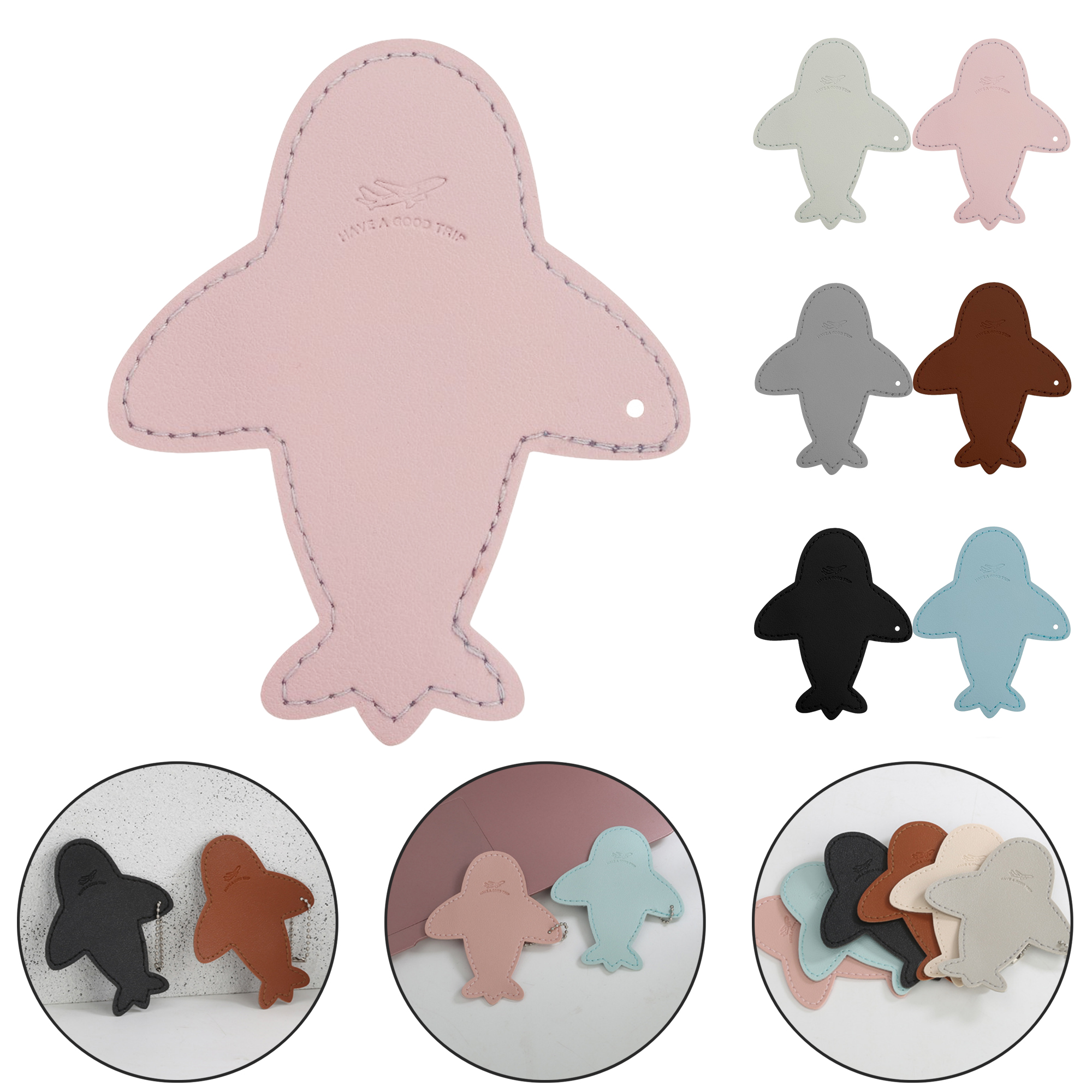 Shark Style Luggage Tag with Name Label 4