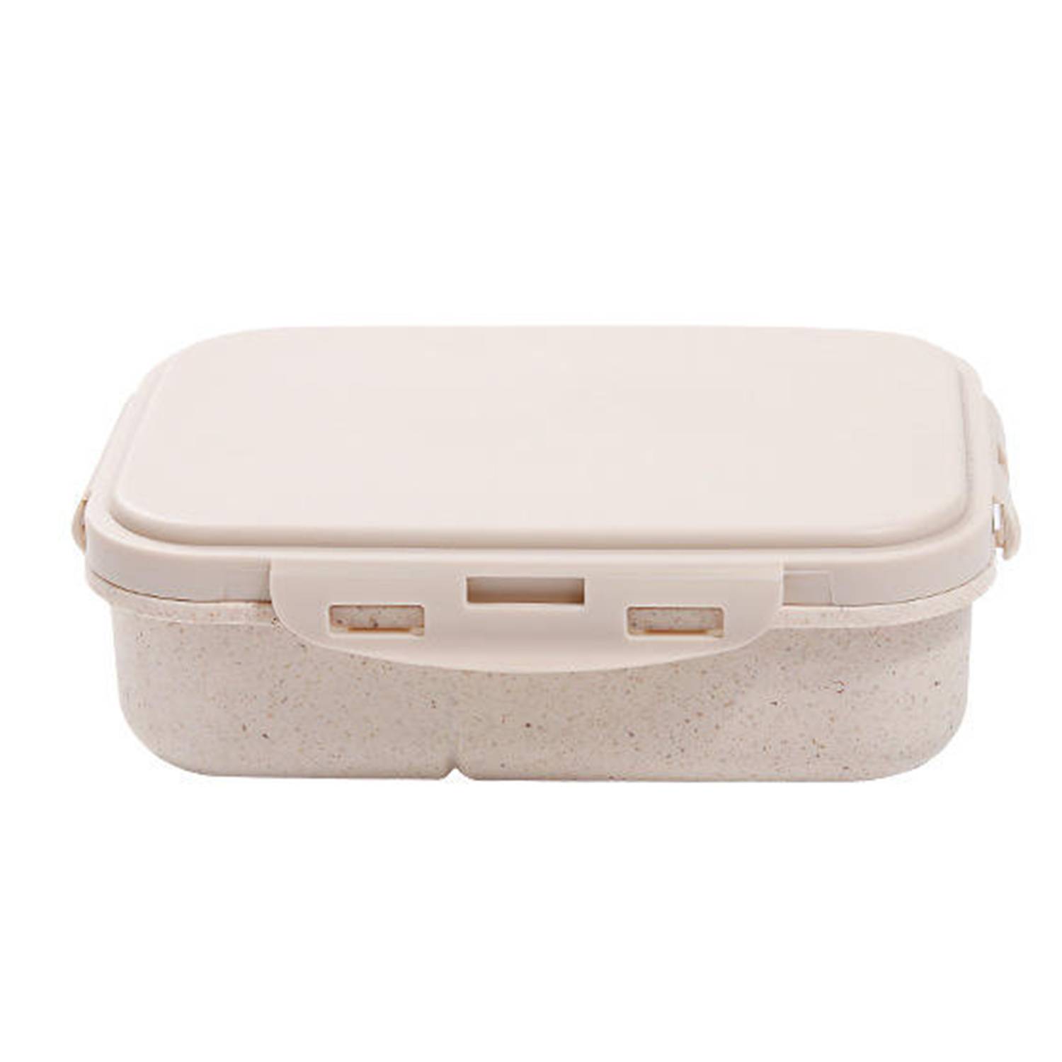 Leak Proof Wheat Straw Lunch Bento Box w/ Utensils 6