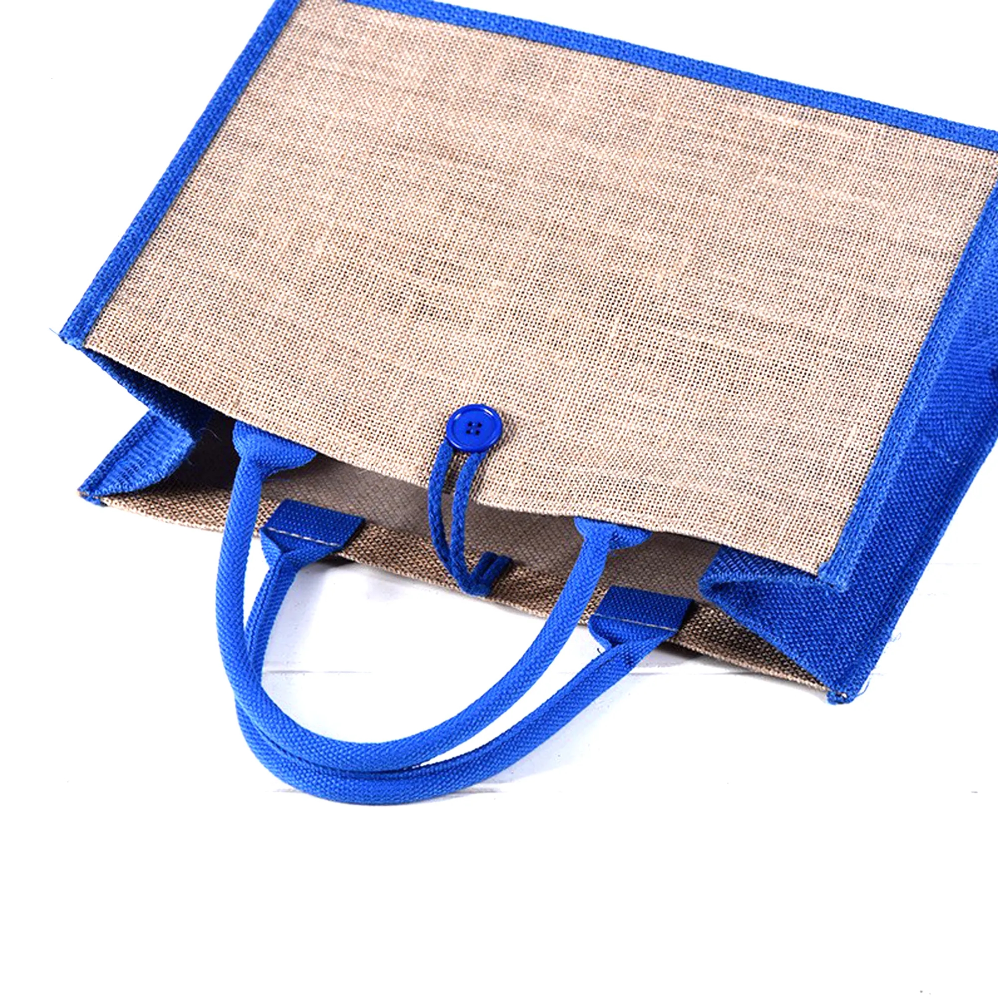 Jute Tote Shopper Bag, custom tote bag with logo imprint 2