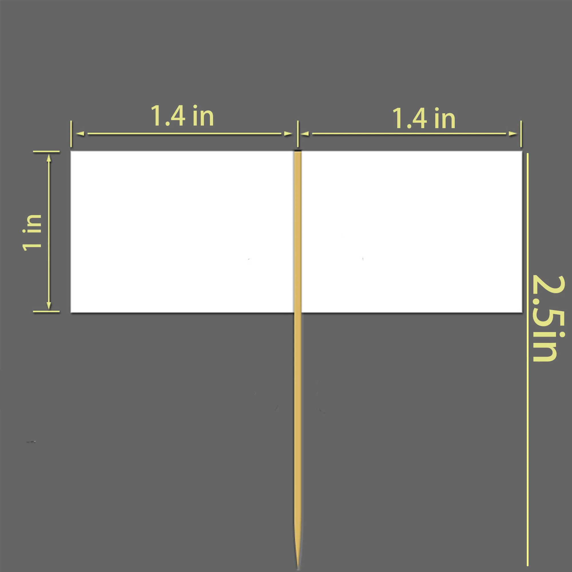 Full-Color Printing Toothpick Flags 2