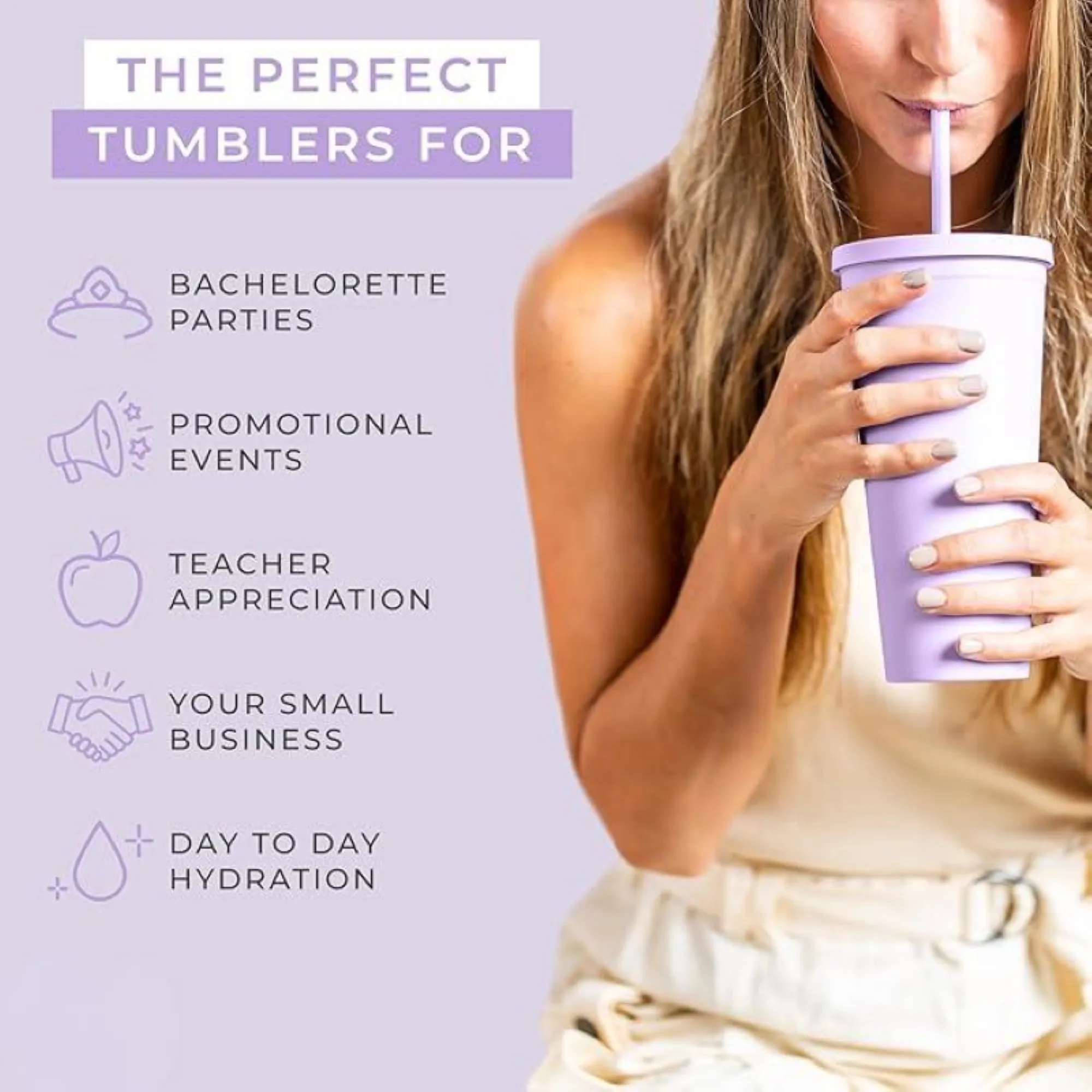 Frosted Double Walled Plastic Straw Cup 3