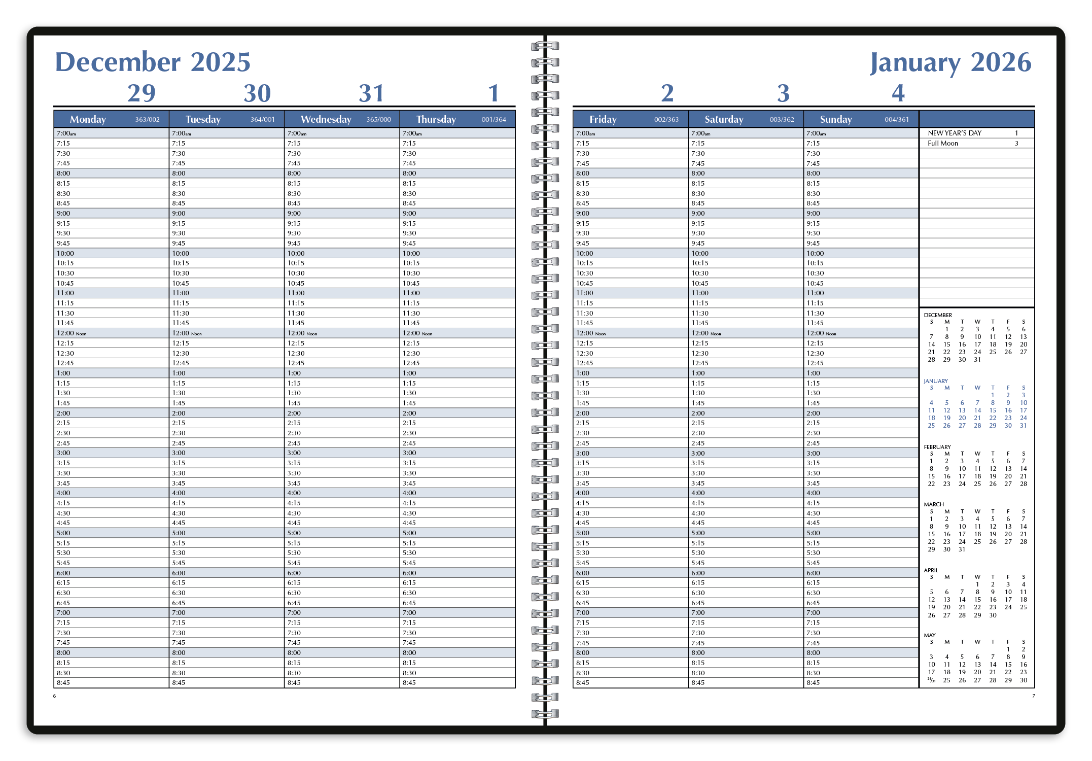 Triumph® Calendars Weekly Time Manager 67
