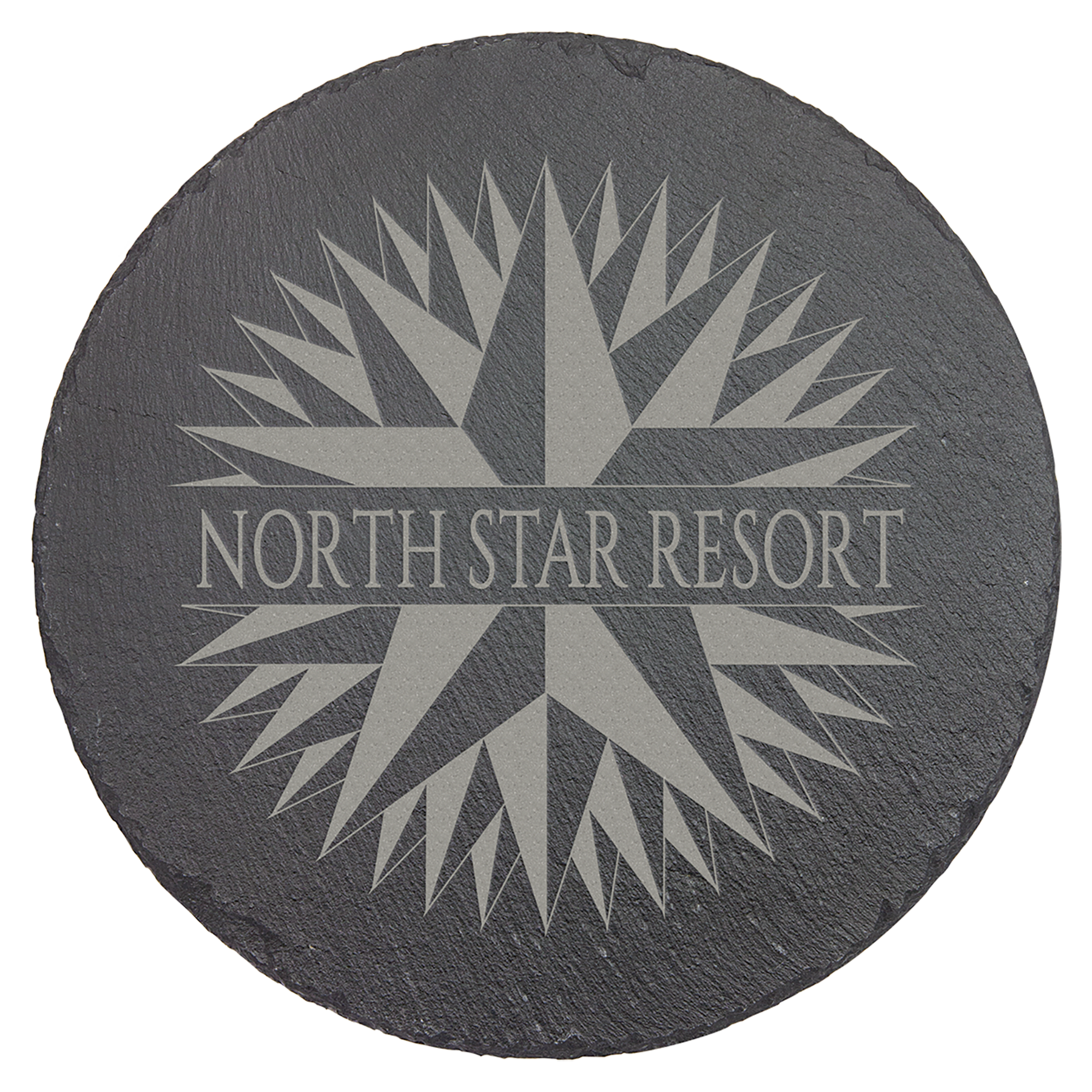 9" Round Slate Decor with Foam Pads 3