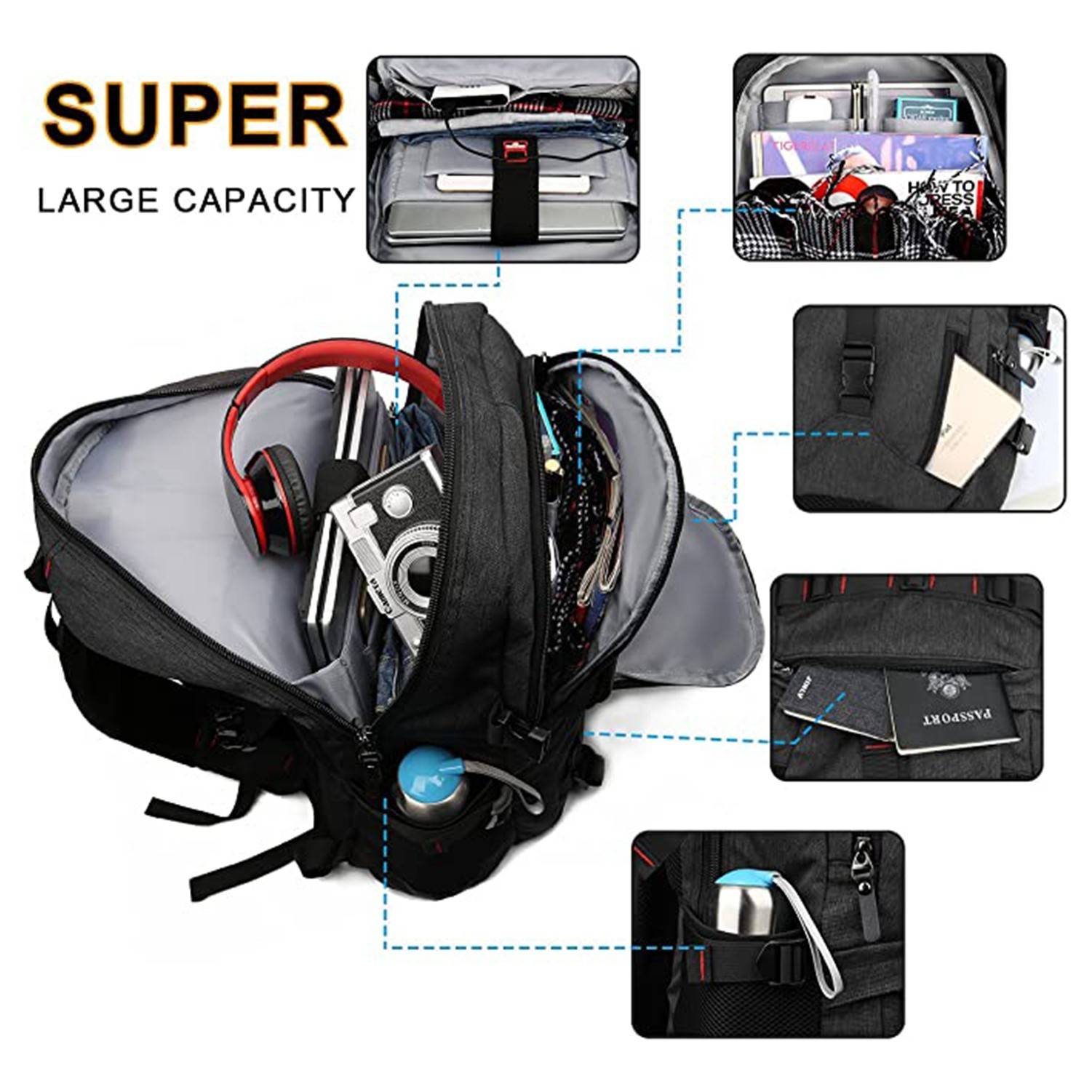 Water Resistant Laptop School Backpack 2