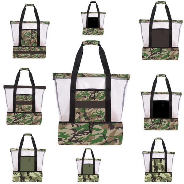 Detachable Insulation Mesh Beach Bag 2