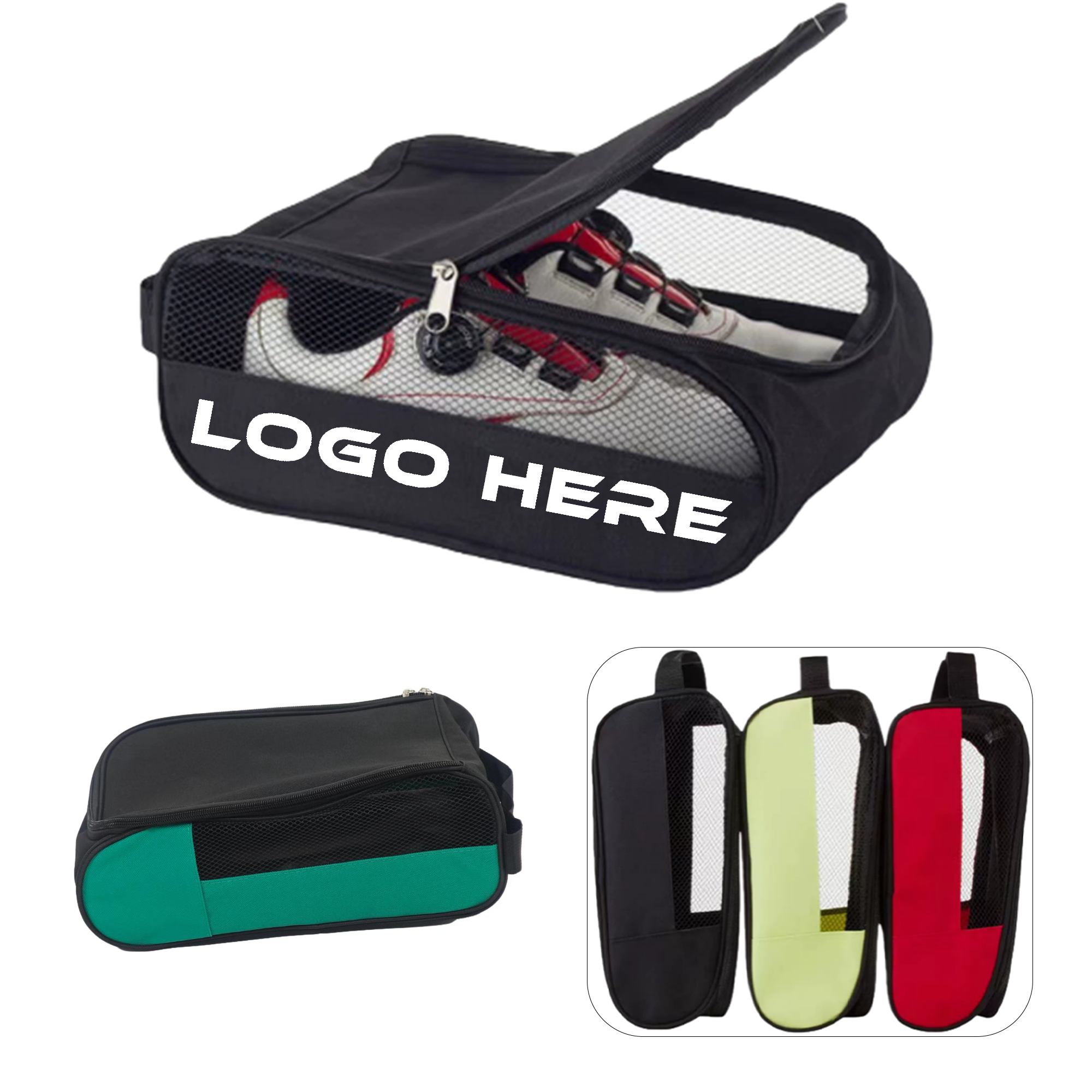 Dustproof,breathable and convenient golf shoe bag 2