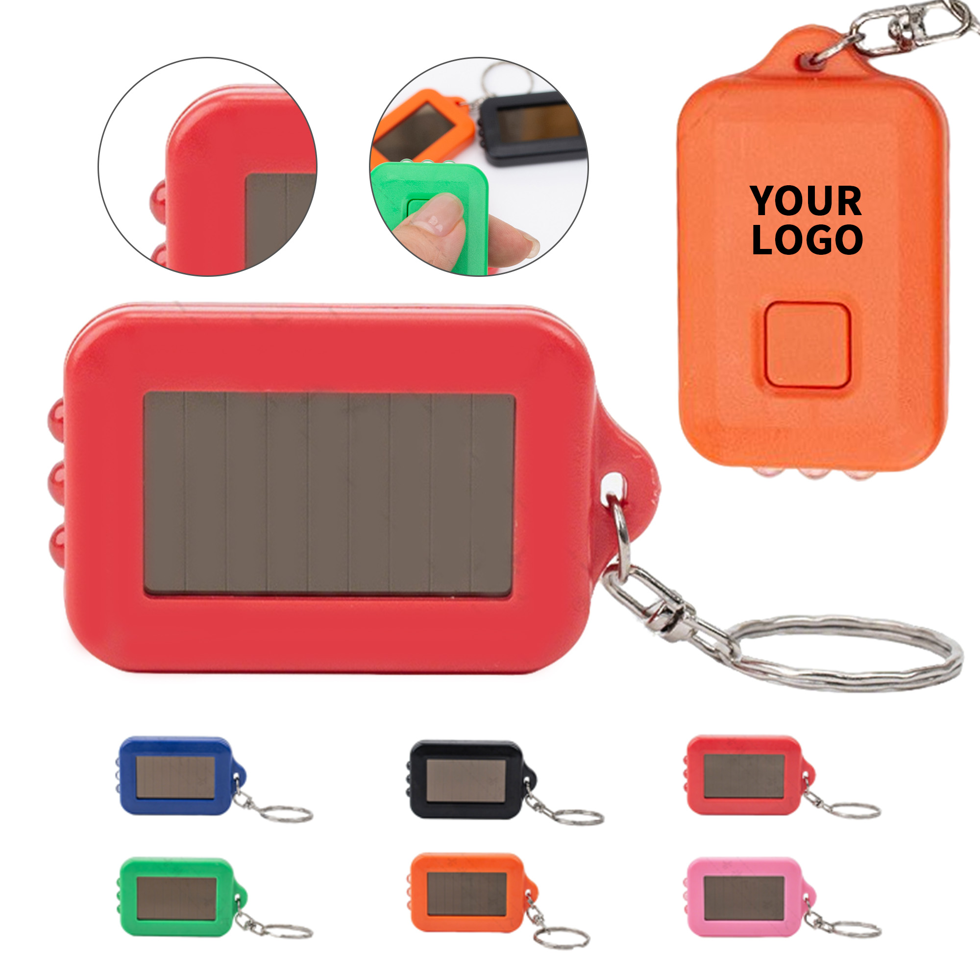 Solar Powered Keychain Flashlight 2