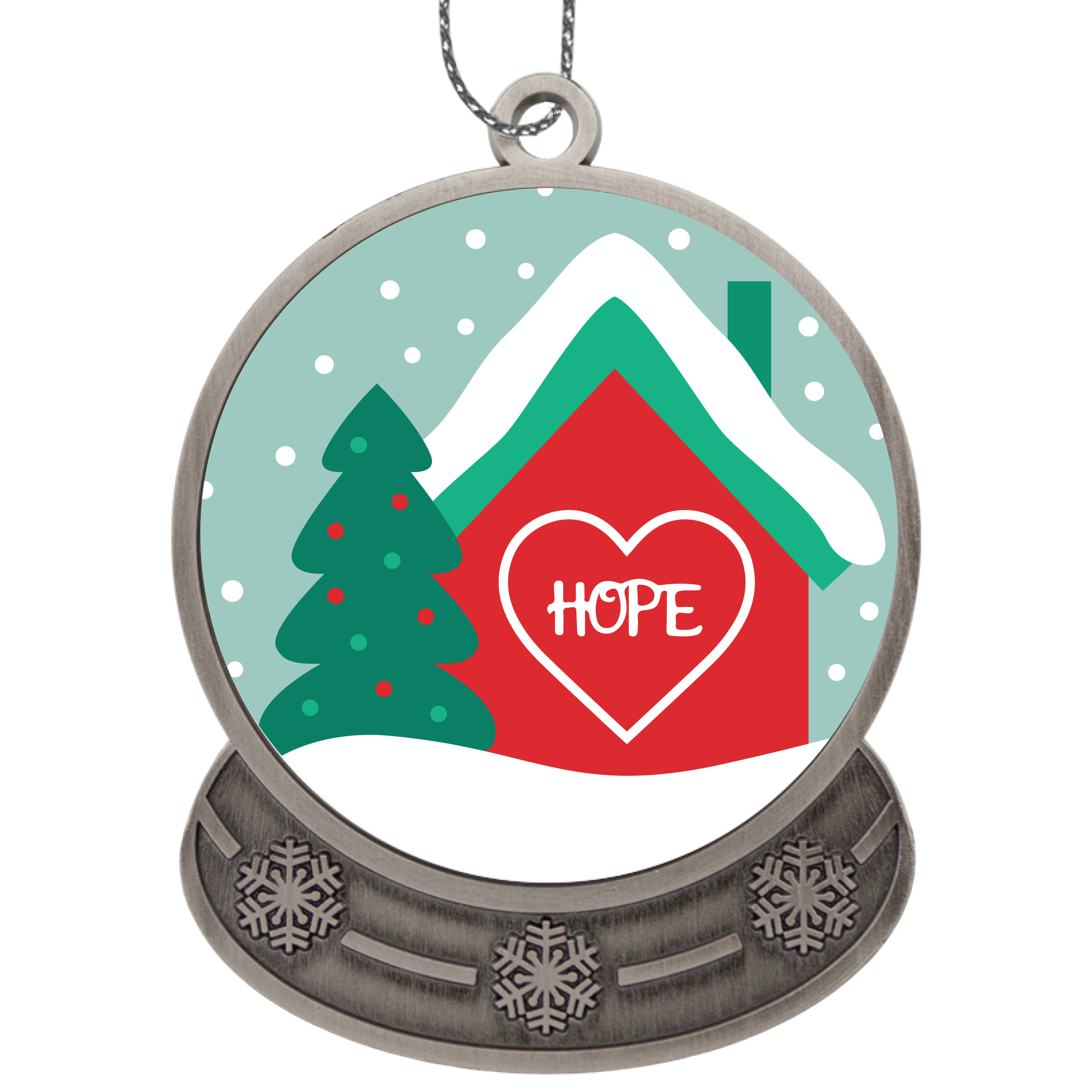 Snow Globe Holiday Ornament 6