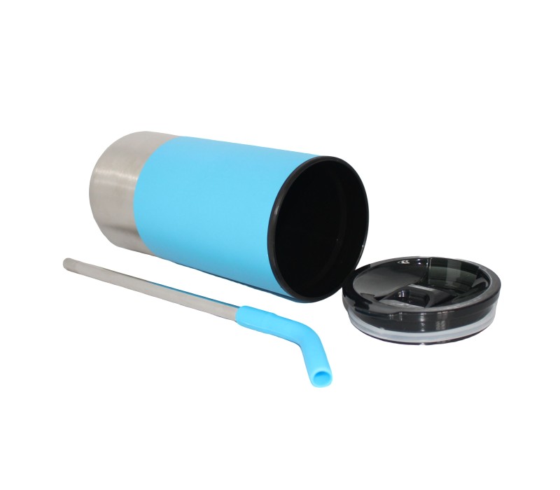 Vacuum Stainless Steel Tumbler with Straw, 18 oz. 7