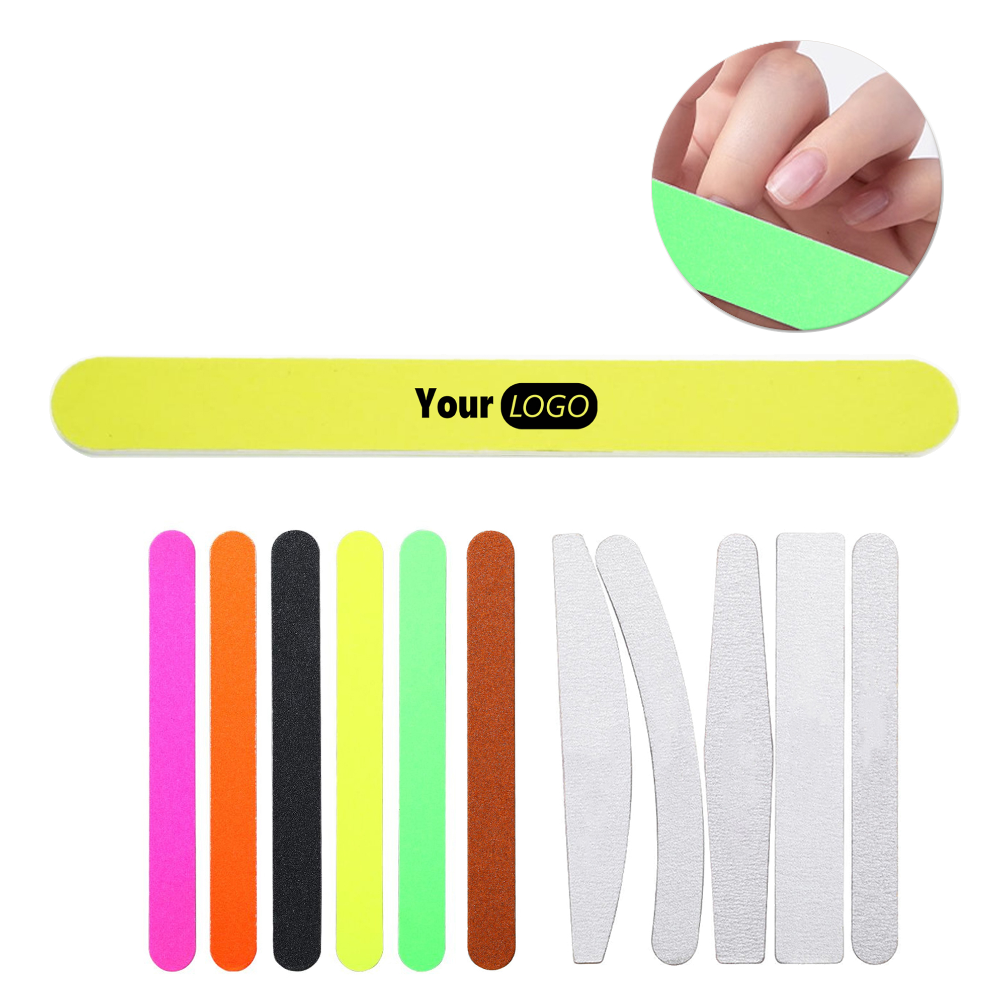Double Sided Neon Nail File with Multiple Colors 2