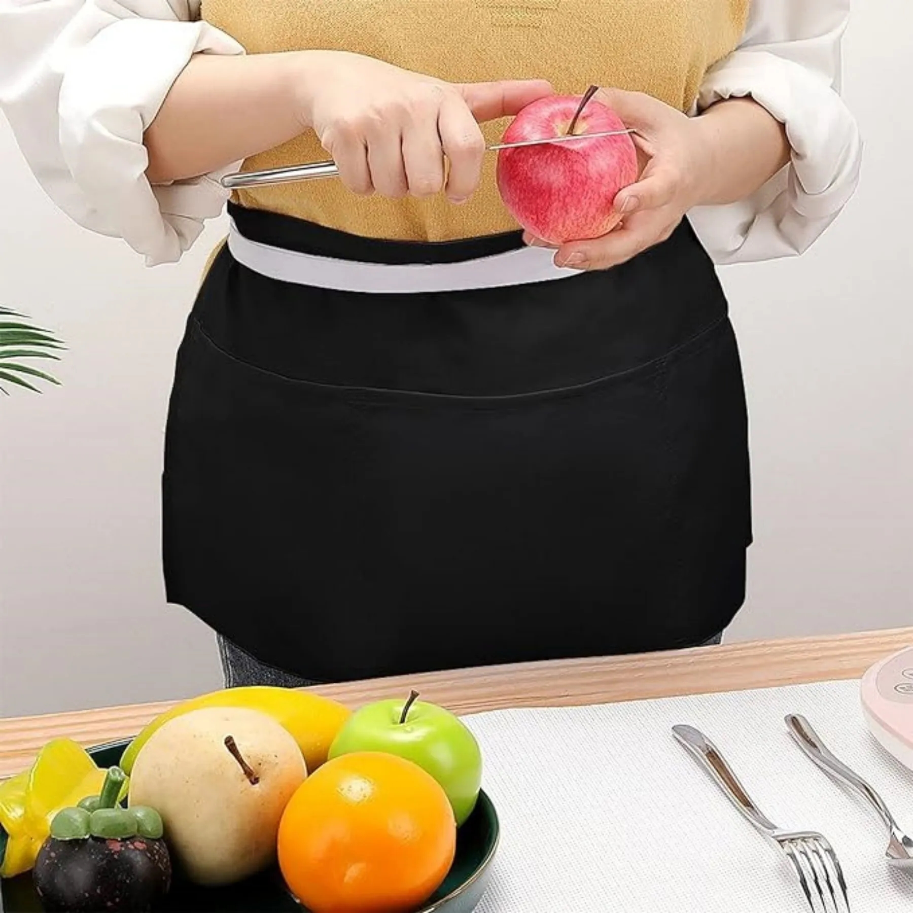 Three Pockets Chef Half Apron 8