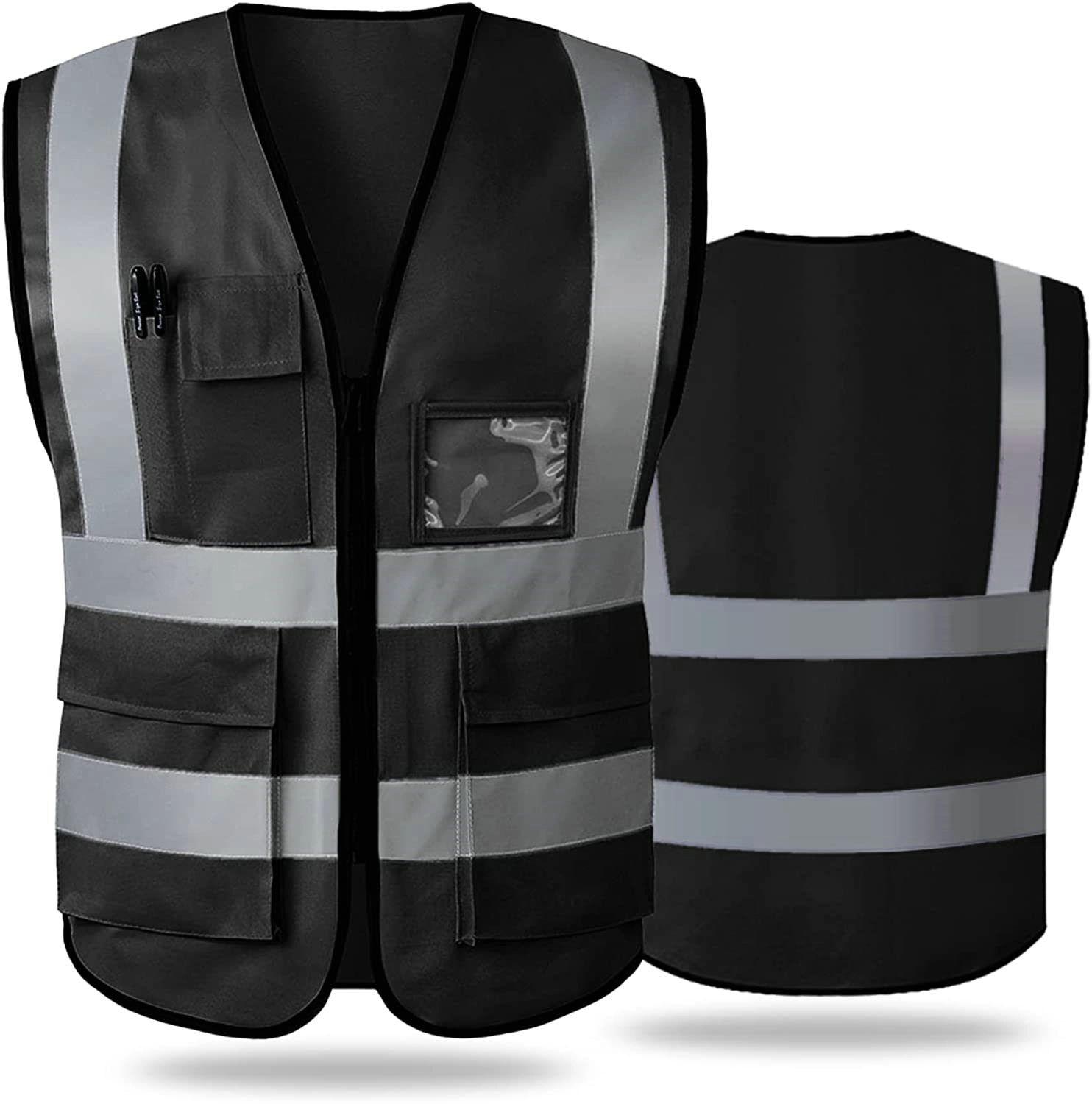 High Visibility Reflective Safety Vest With Multi Pockets 1